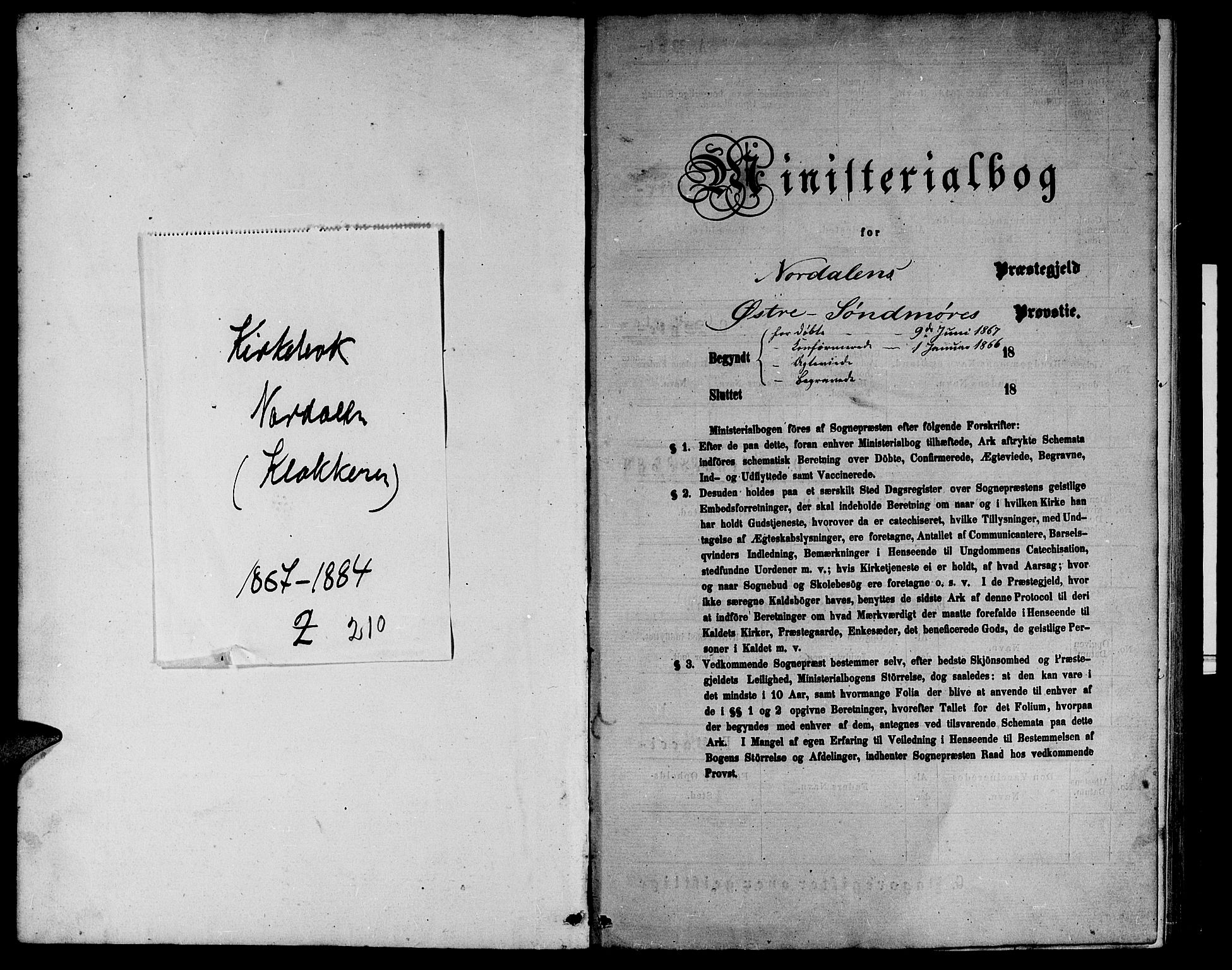 Ministerialprotokoller, klokkerbøker og fødselsregistre - Møre og Romsdal, SAT/A-1454/519/L0262: Parish register (copy) no. 519C03, 1866-1884
