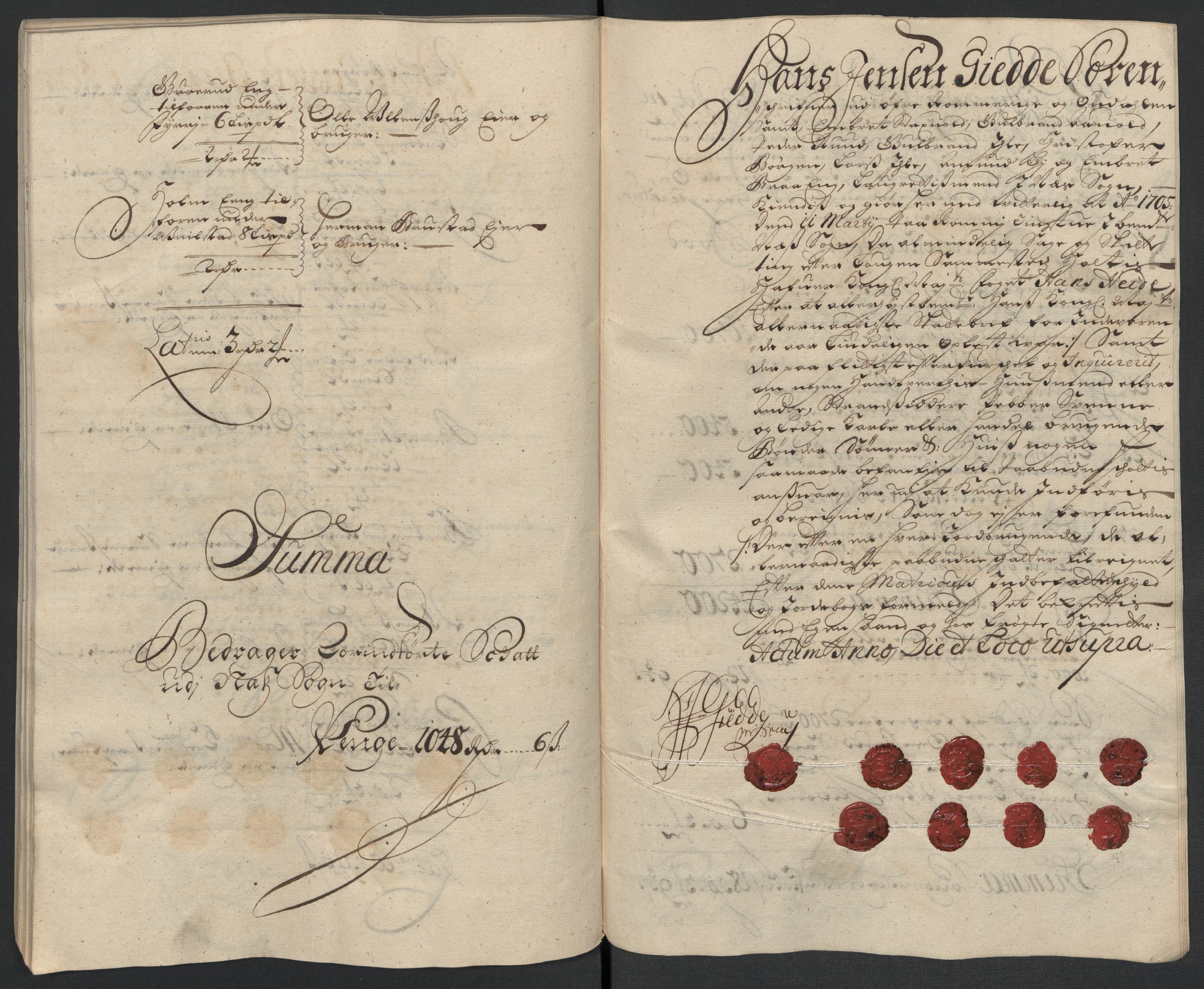 Rentekammeret inntil 1814, Reviderte regnskaper, Fogderegnskap, AV/RA-EA-4092/R12/L0717: Fogderegnskap Øvre Romerike, 1704-1705, p. 340