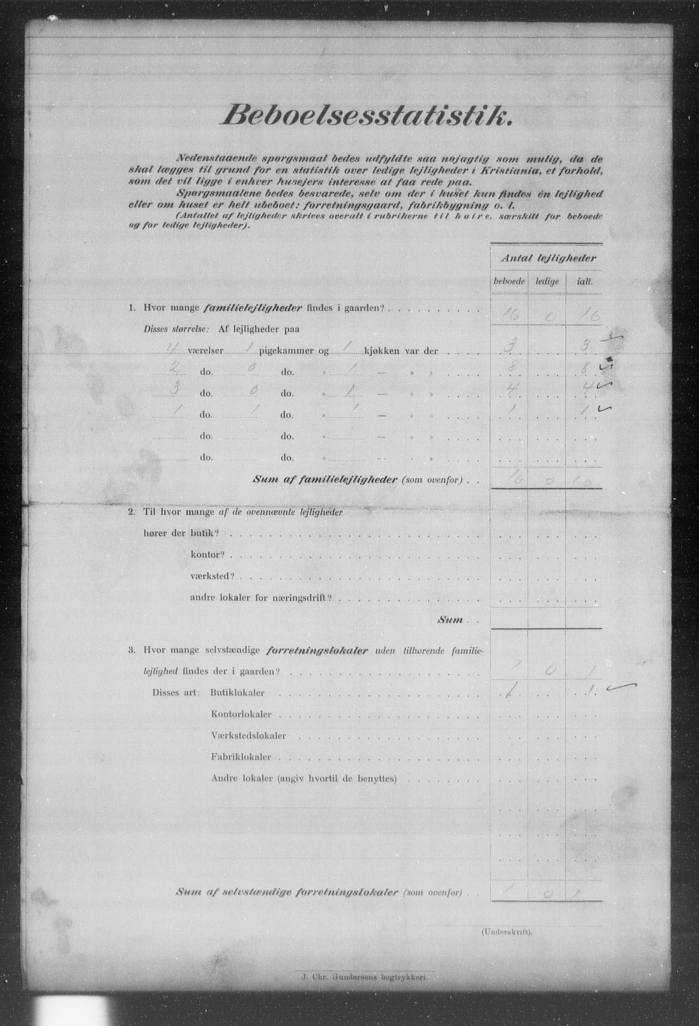 OBA, Municipal Census 1903 for Kristiania, 1903, p. 16211