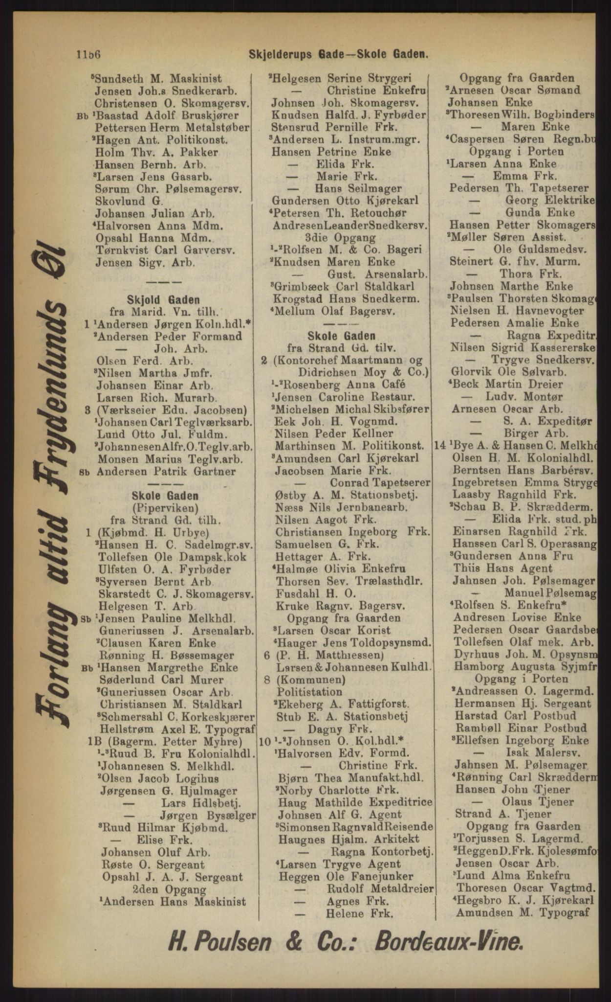 Kristiania/Oslo adressebok, PUBL/-, 1903, p. 1156