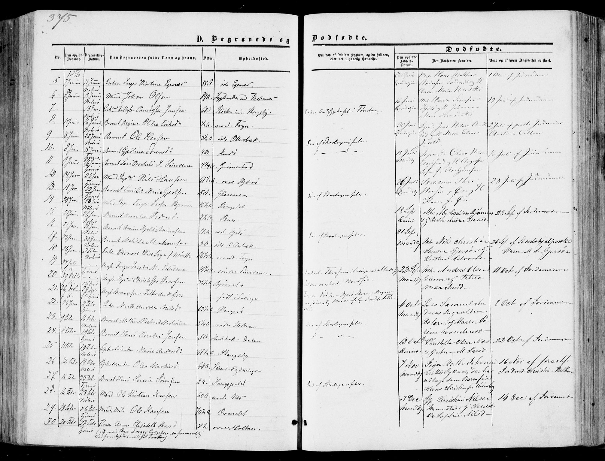 Nøtterøy kirkebøker, SAKO/A-354/F/Fa/L0006: Parish register (official) no. I 6, 1852-1864, p. 375