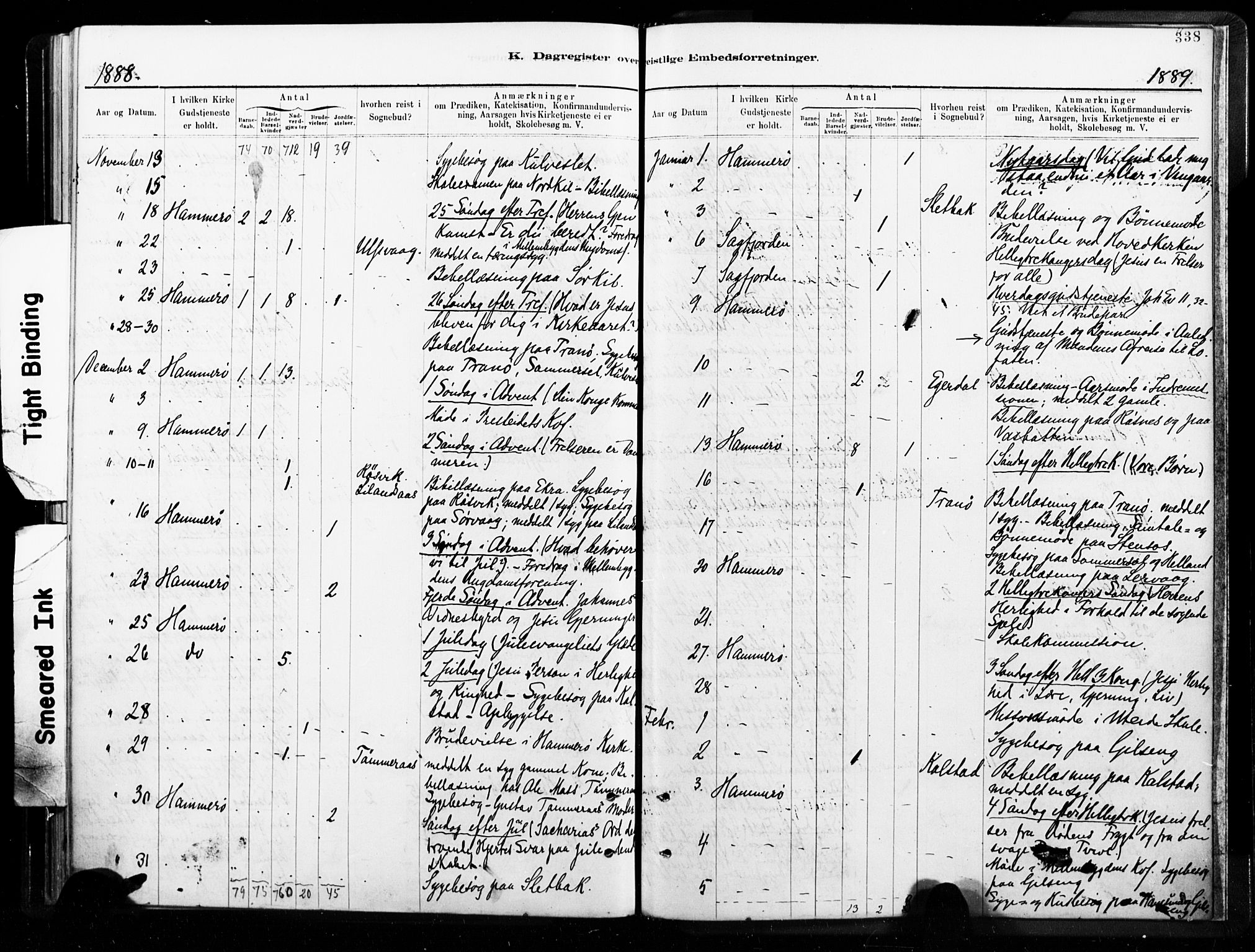 Ministerialprotokoller, klokkerbøker og fødselsregistre - Nordland, SAT/A-1459/859/L0846: Parish register (official) no. 859A06, 1878-1889, p. 338