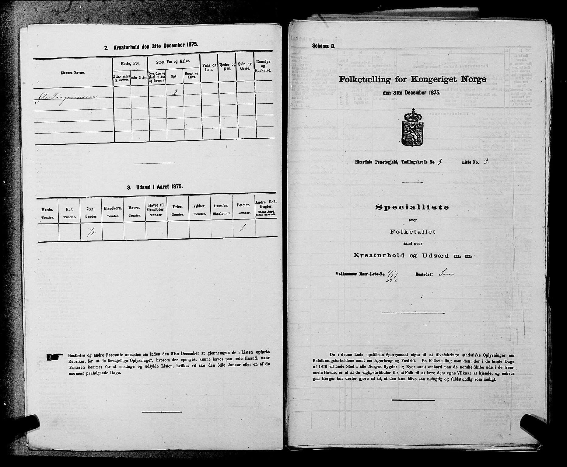 SAKO, 1875 census for 0823P Heddal, 1875, p. 358