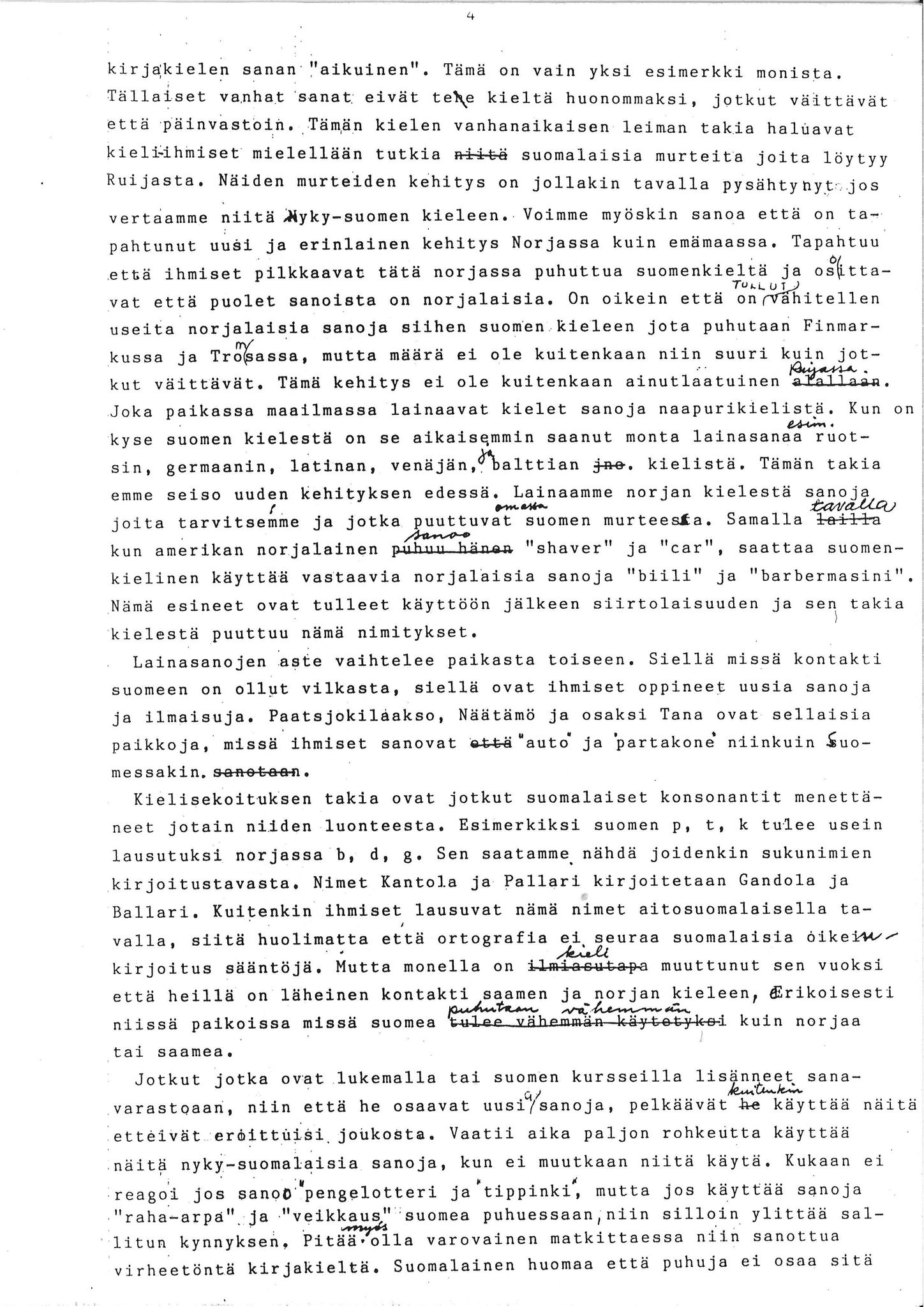 Vadsø museum - Ruija kvenmuseum, VAMU/A-0531/G/L0001/0001: Innsamling / Innsamling av kvenmusikk, 1987-1988, p. 23