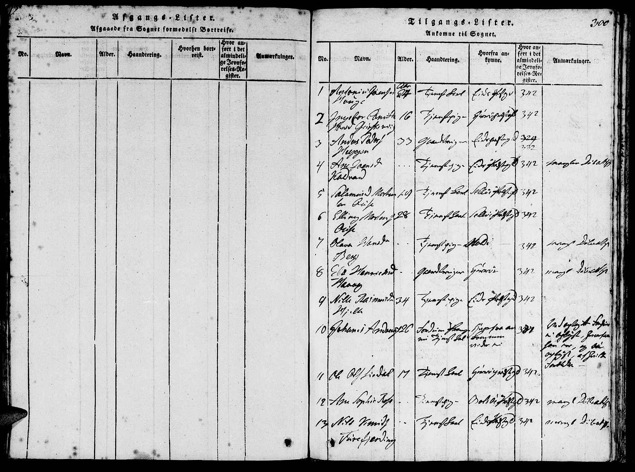 Ministerialprotokoller, klokkerbøker og fødselsregistre - Møre og Romsdal, AV/SAT-A-1454/511/L0138: Parish register (official) no. 511A05, 1817-1832, p. 300