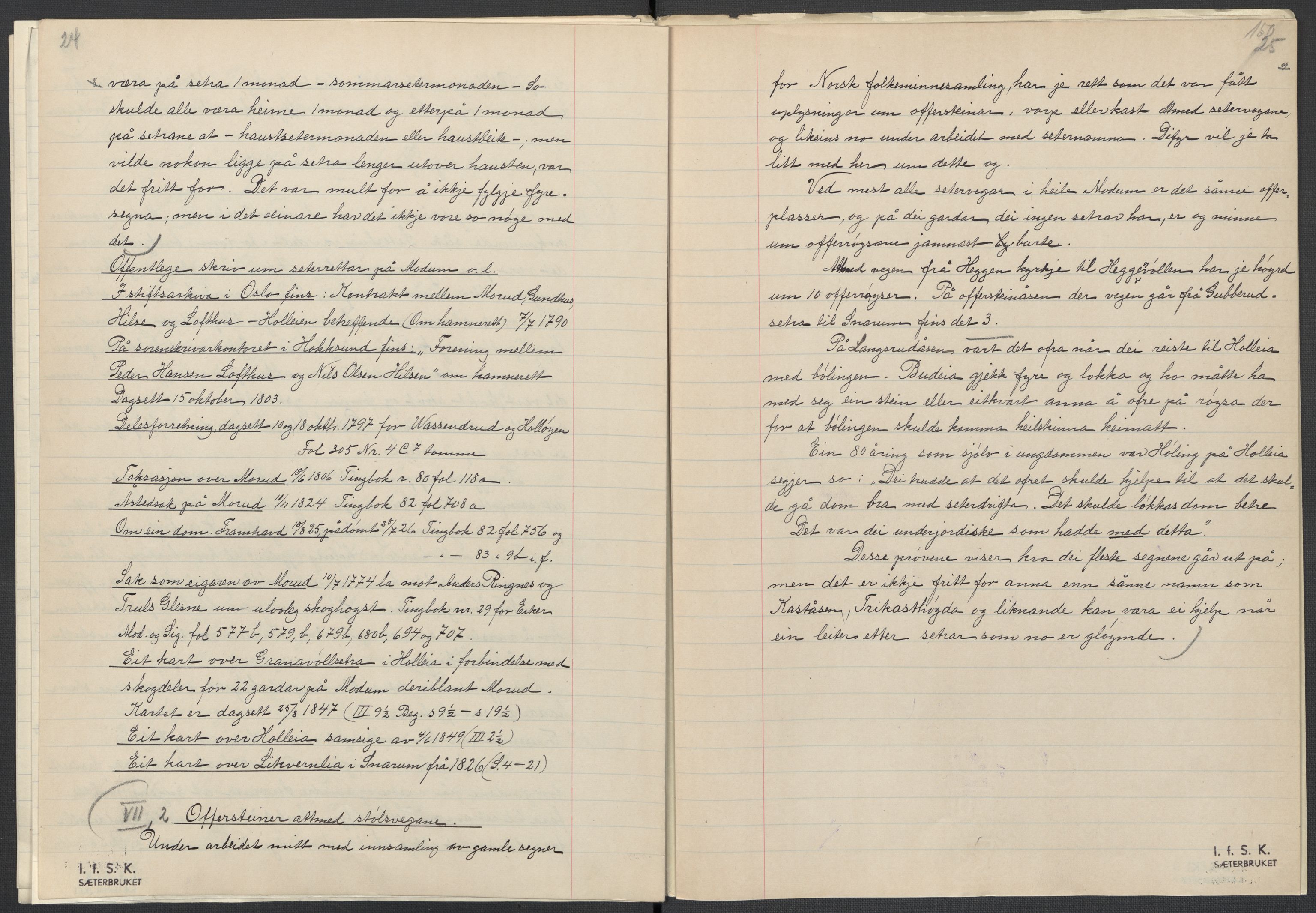 Instituttet for sammenlignende kulturforskning, AV/RA-PA-0424/F/Fc/L0006/0001: Eske B6: / Buskerud (perm XIII), 1934-1936, p. 150