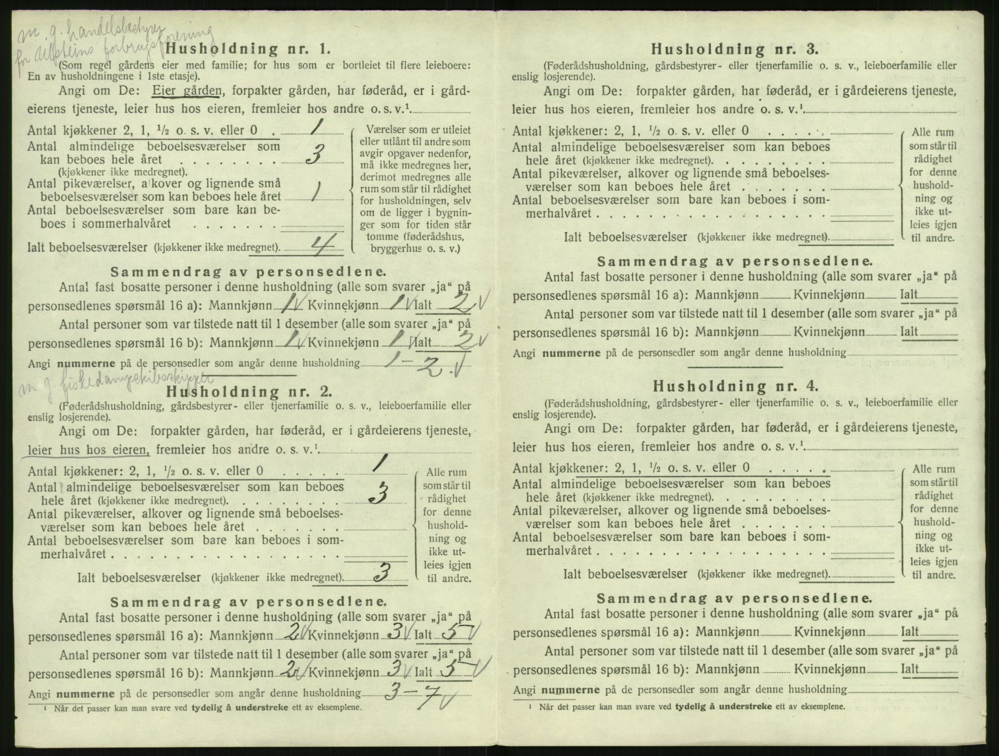 SAT, 1920 census for Ulstein, 1920, p. 173