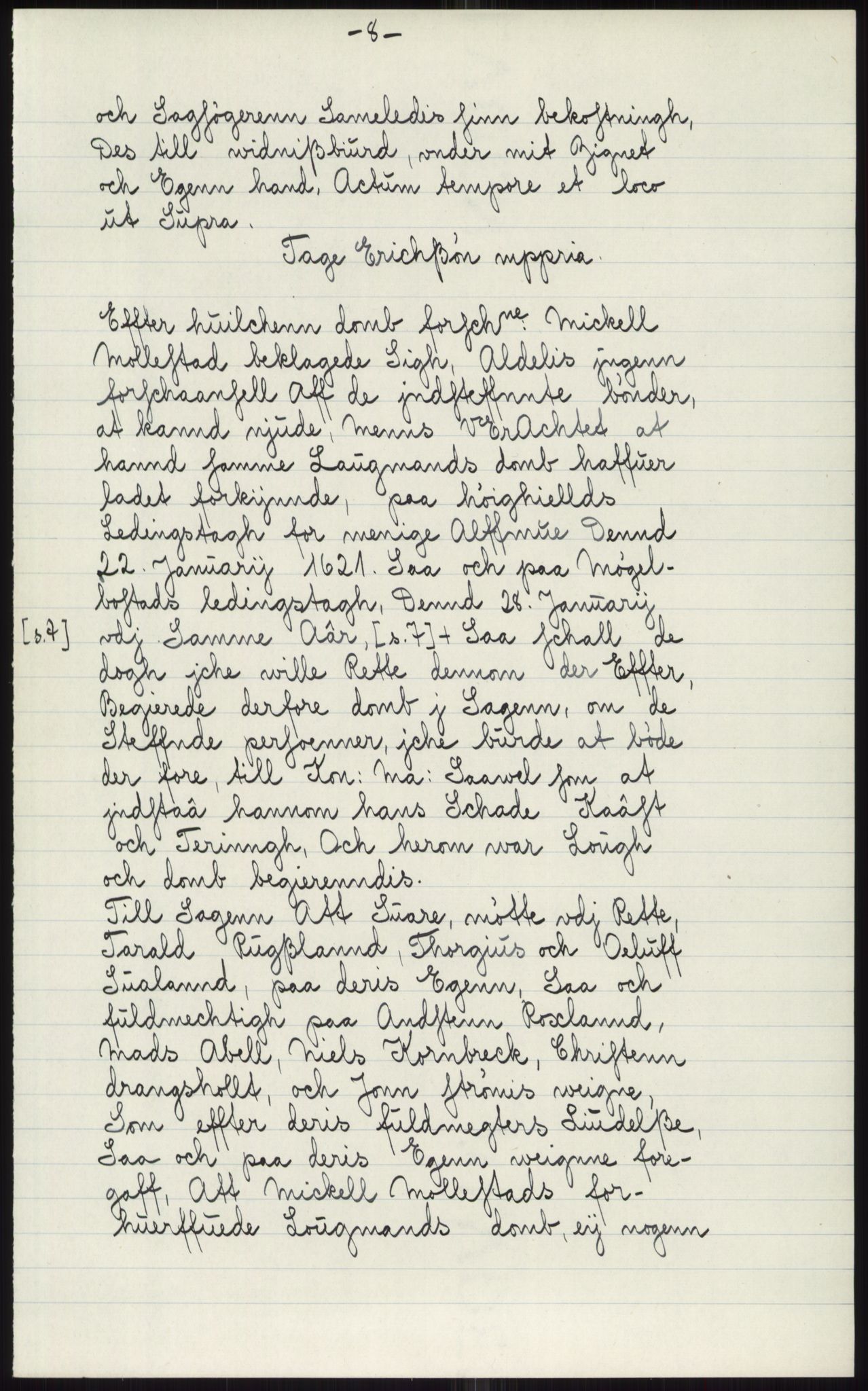 Samlinger til kildeutgivelse, Diplomavskriftsamlingen, AV/RA-EA-4053/H/Ha, p. 3254