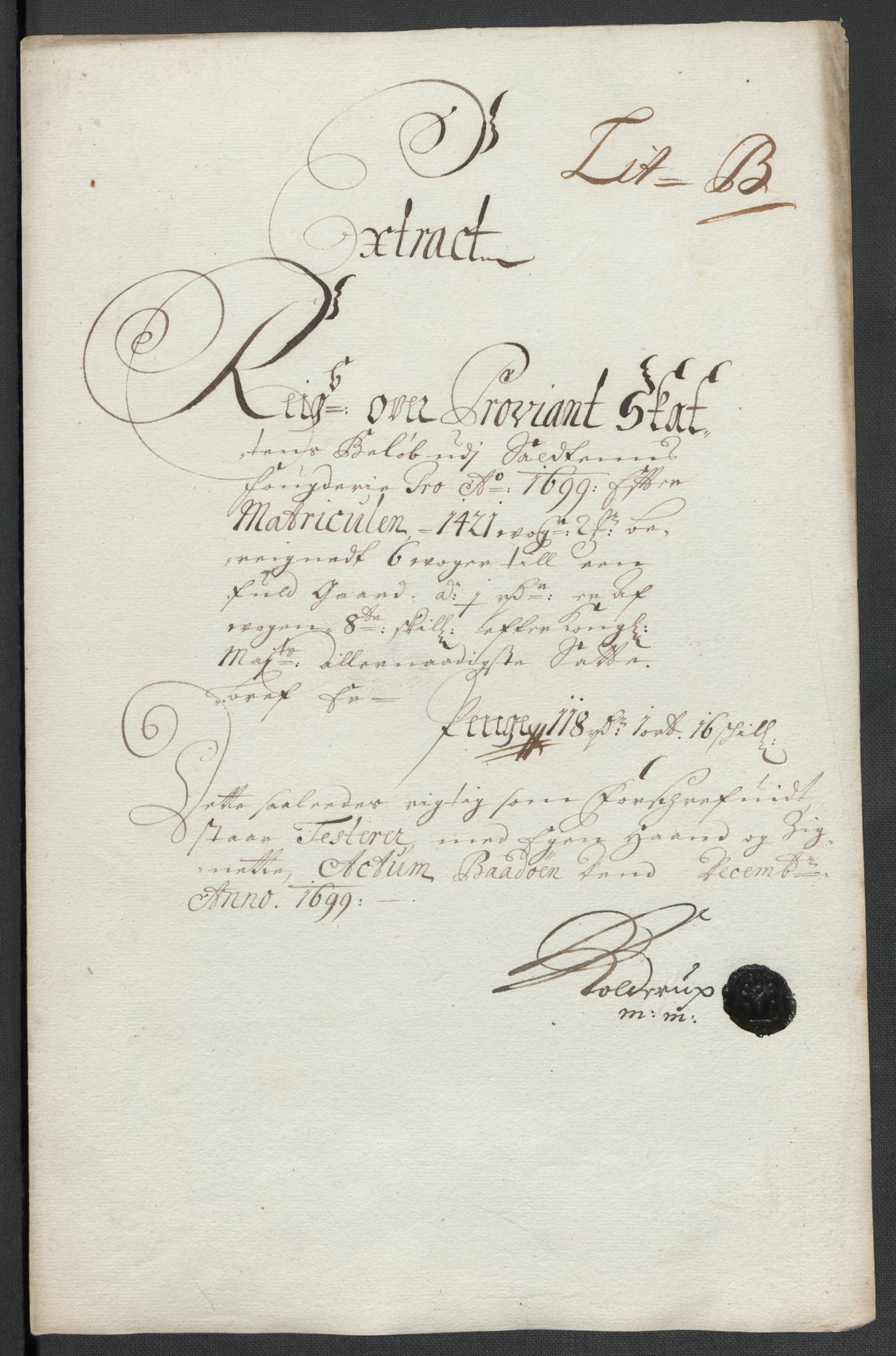 Rentekammeret inntil 1814, Reviderte regnskaper, Fogderegnskap, RA/EA-4092/R66/L4579: Fogderegnskap Salten, 1697-1700, p. 257