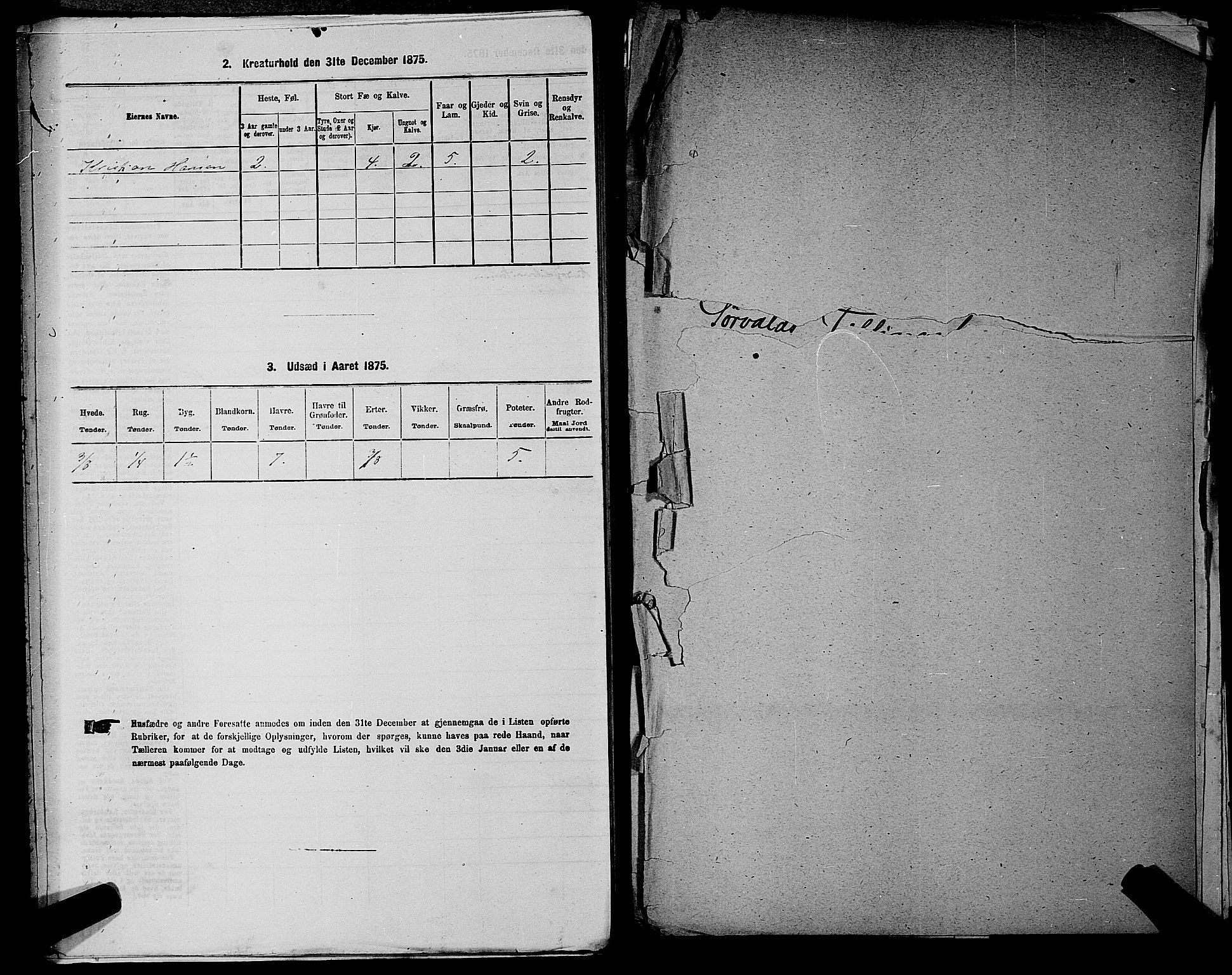 RA, 1875 census for 0226P Sørum, 1875, p. 457