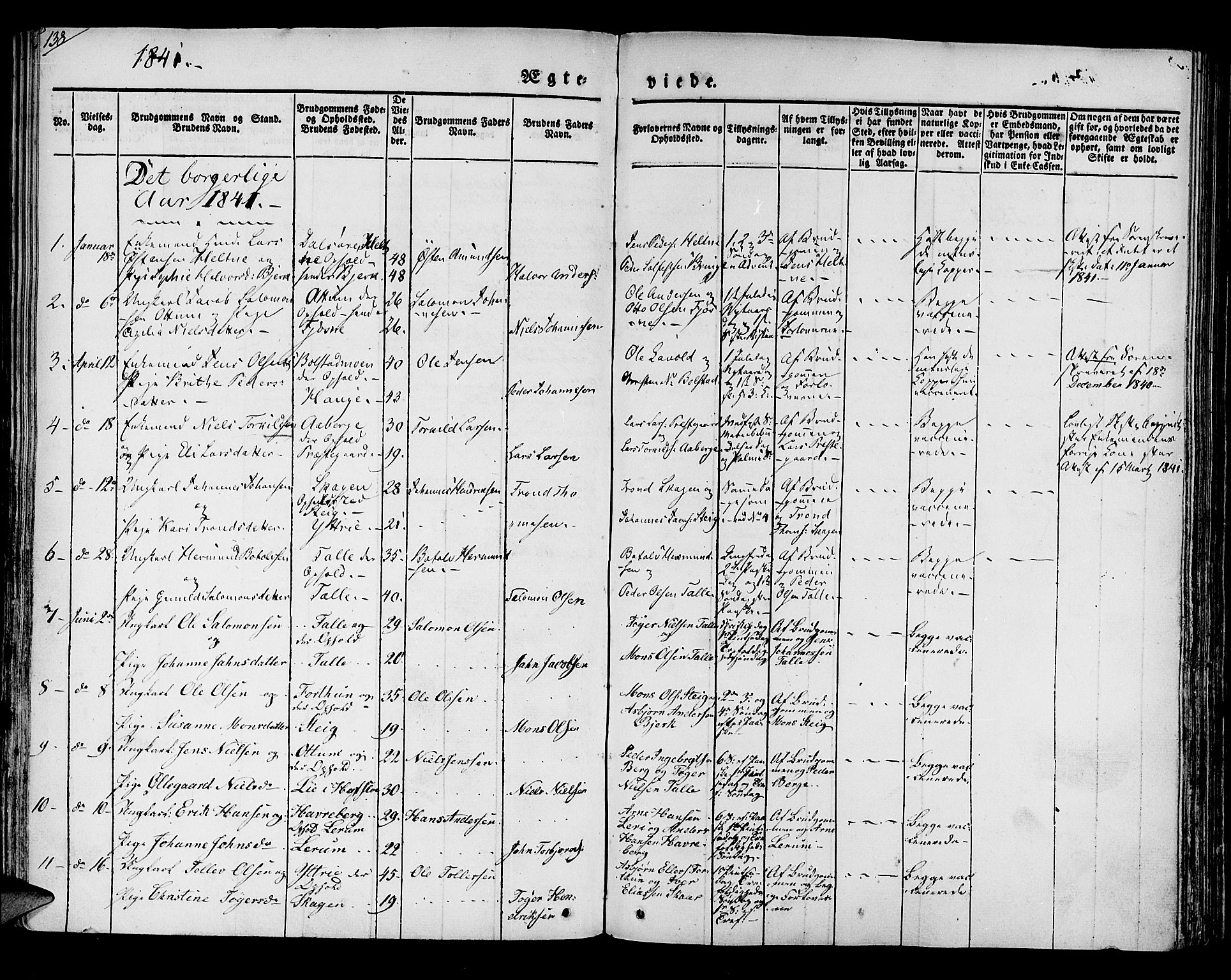 Luster sokneprestembete, SAB/A-81101/H/Haa/Haaa/L0005: Parish register (official) no. A 5, 1831-1841, p. 138