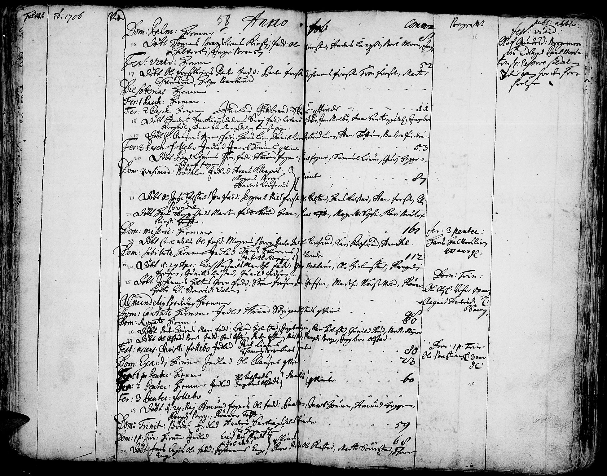 Gausdal prestekontor, SAH/PREST-090/H/Ha/Haa/L0001: Parish register (official) no. 1, 1693-1728, p. 58