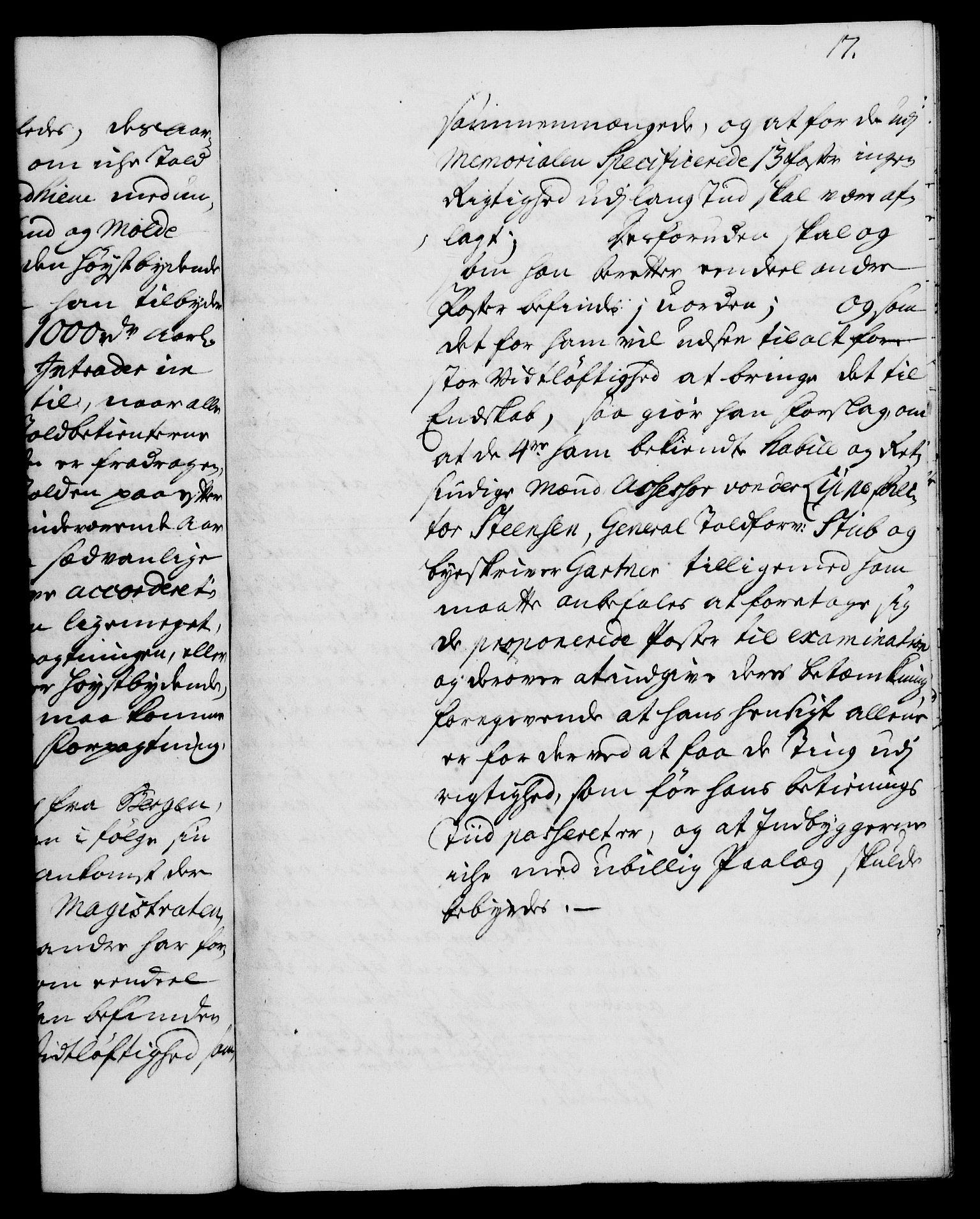 Rentekammeret, Kammerkanselliet, RA/EA-3111/G/Gh/Gha/L0015: Norsk ekstraktmemorialprotokoll (merket RK 53.60), 1733, p. 17