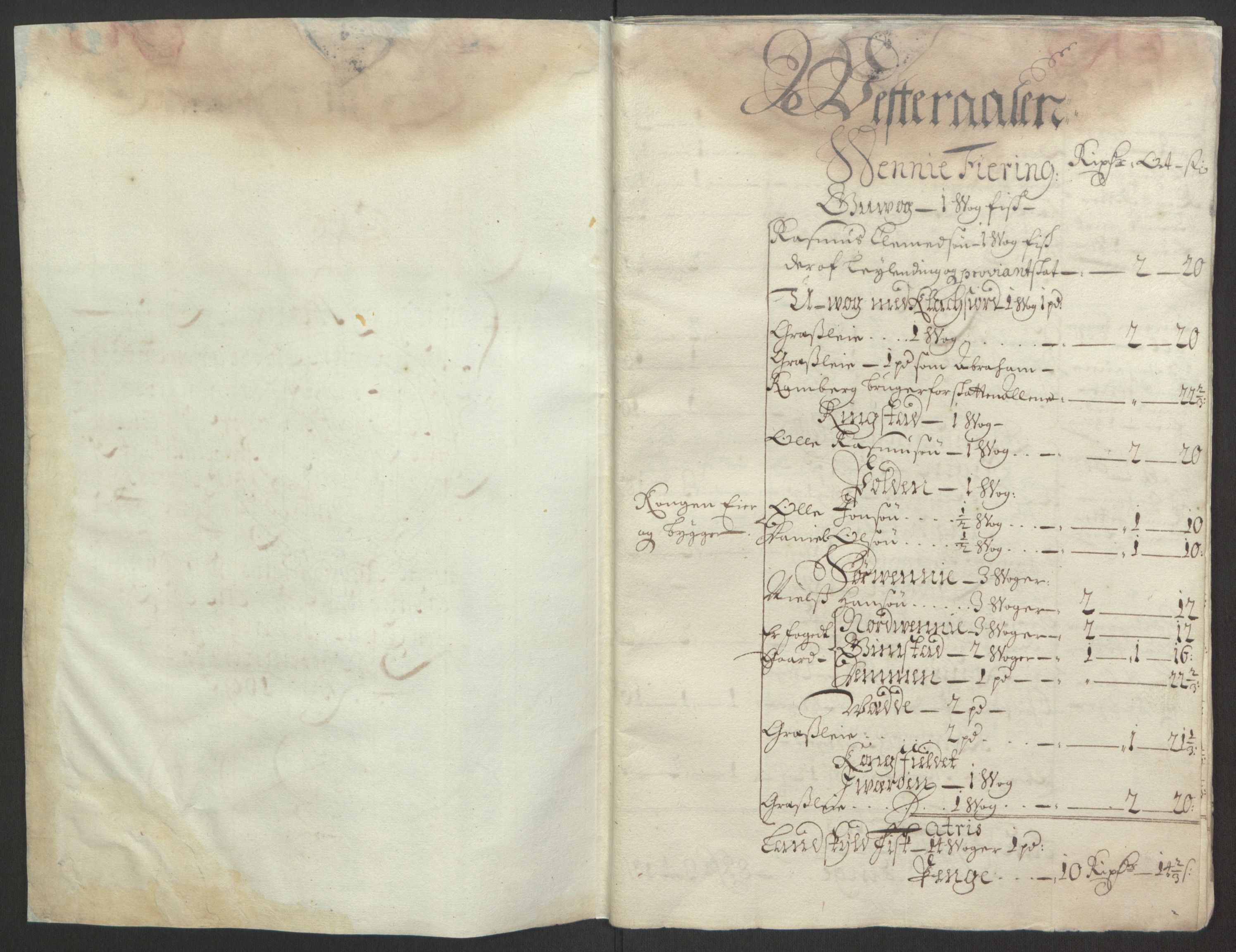 Rentekammeret inntil 1814, Reviderte regnskaper, Fogderegnskap, RA/EA-4092/R67/L4677: Fogderegnskap Vesterålen, Andenes og Lofoten, 1694-1695, p. 181