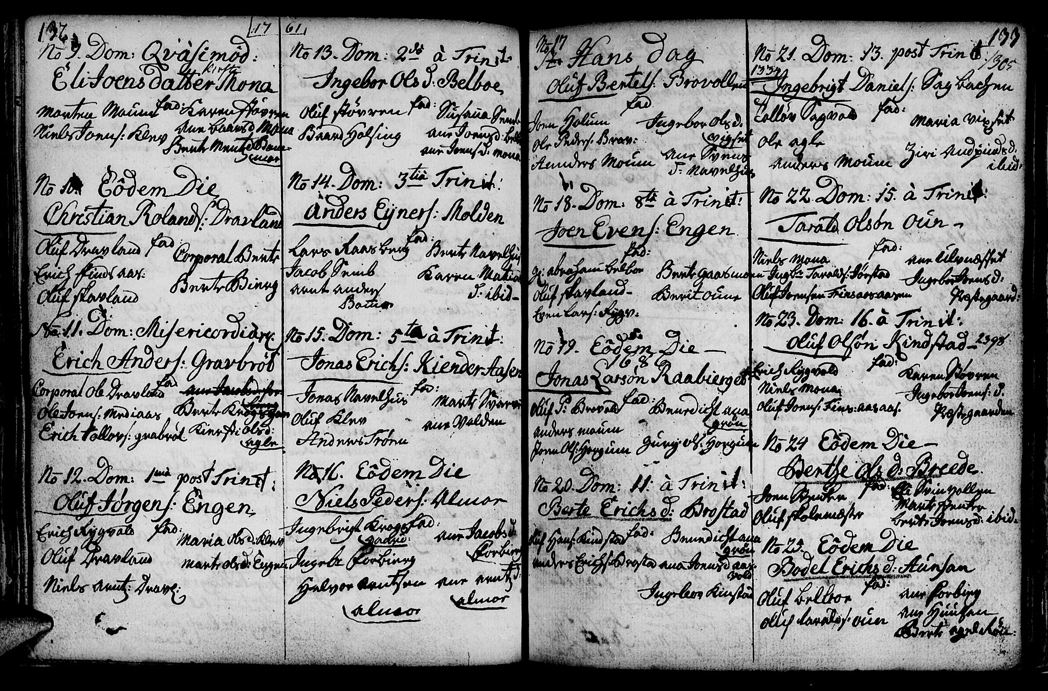 Ministerialprotokoller, klokkerbøker og fødselsregistre - Nord-Trøndelag, AV/SAT-A-1458/749/L0467: Parish register (official) no. 749A01, 1733-1787, p. 132-133
