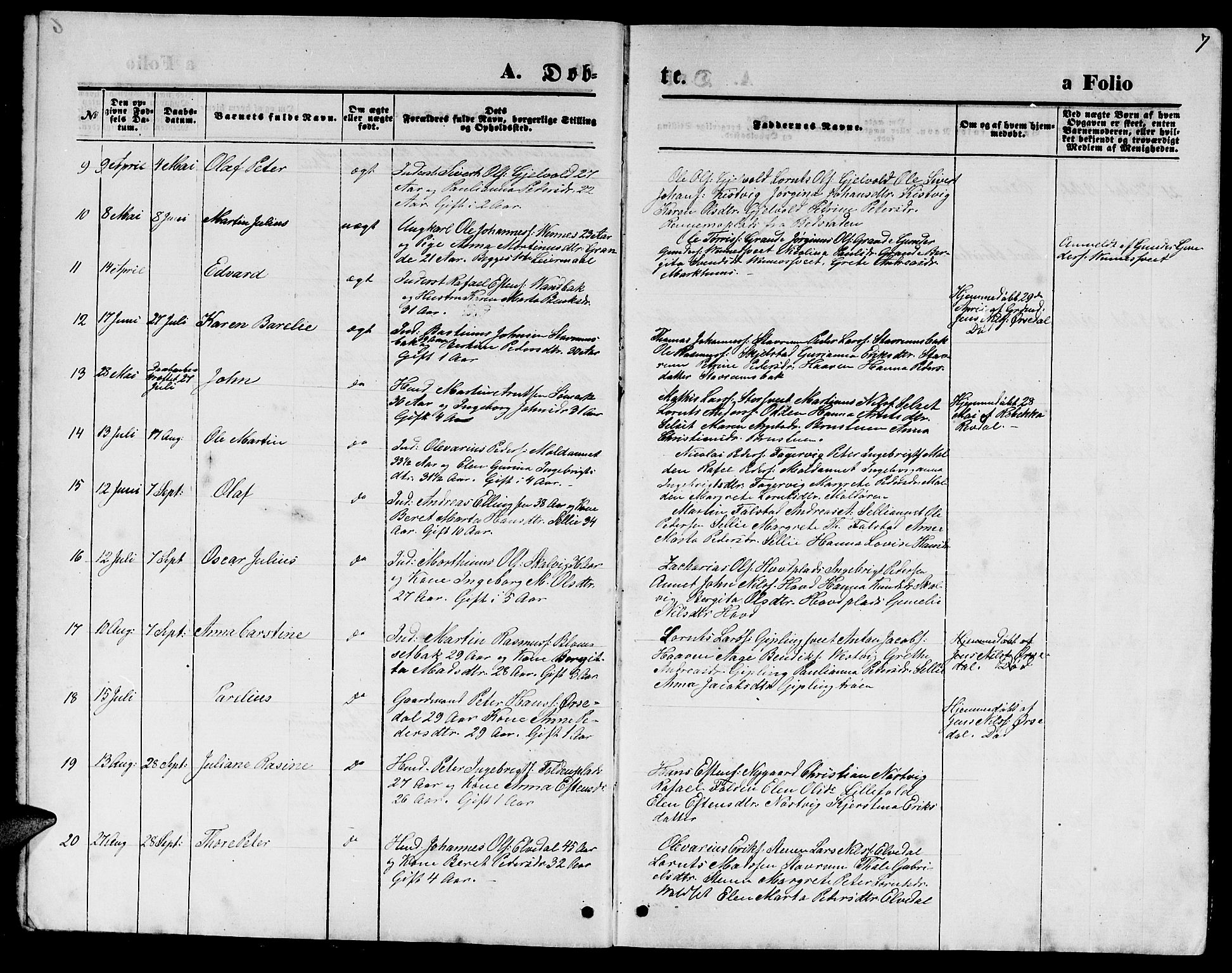 Ministerialprotokoller, klokkerbøker og fødselsregistre - Nord-Trøndelag, AV/SAT-A-1458/744/L0422: Parish register (copy) no. 744C01, 1871-1885, p. 7