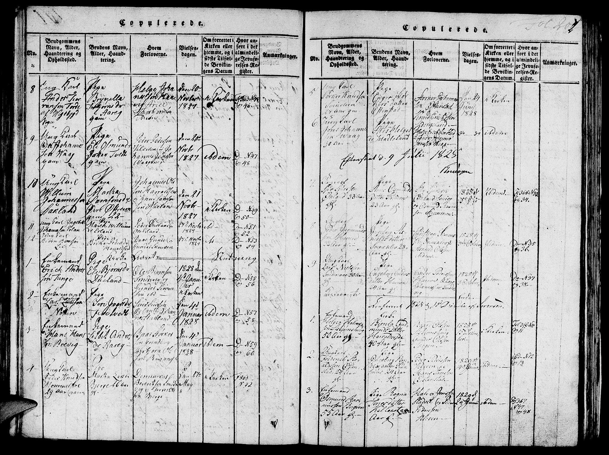 Skjold sokneprestkontor, AV/SAST-A-101847/H/Ha/Hab/L0001: Parish register (copy) no. B 1, 1815-1835, p. 202