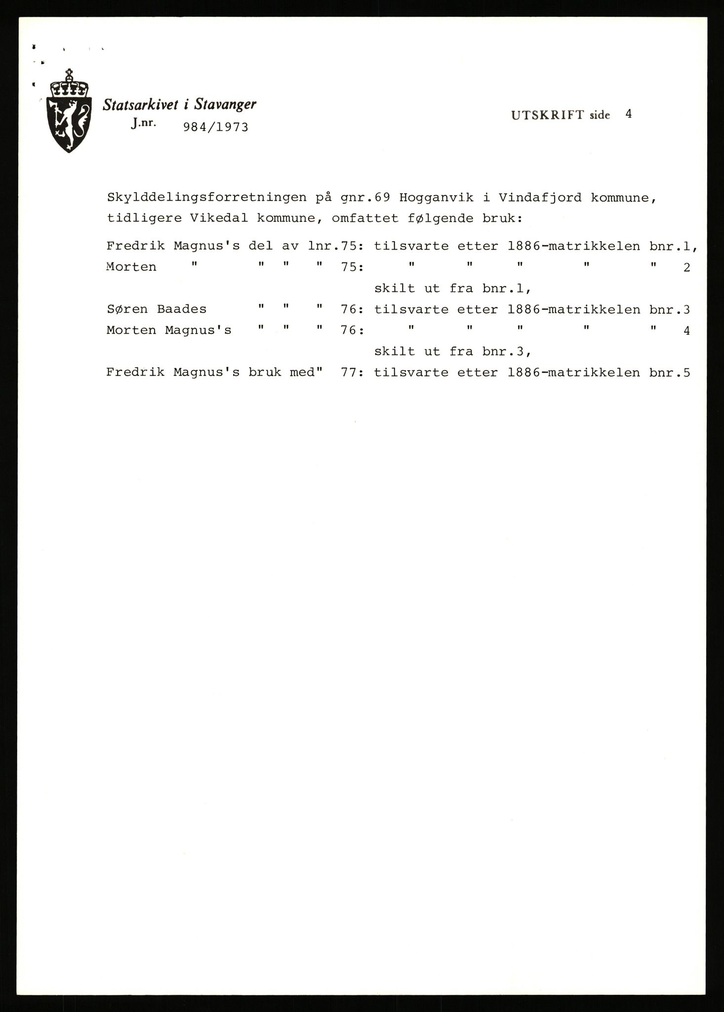 Statsarkivet i Stavanger, SAST/A-101971/03/Y/Yj/L0038: Avskrifter sortert etter gårdsnavn: Hodne - Holte, 1750-1930, p. 128