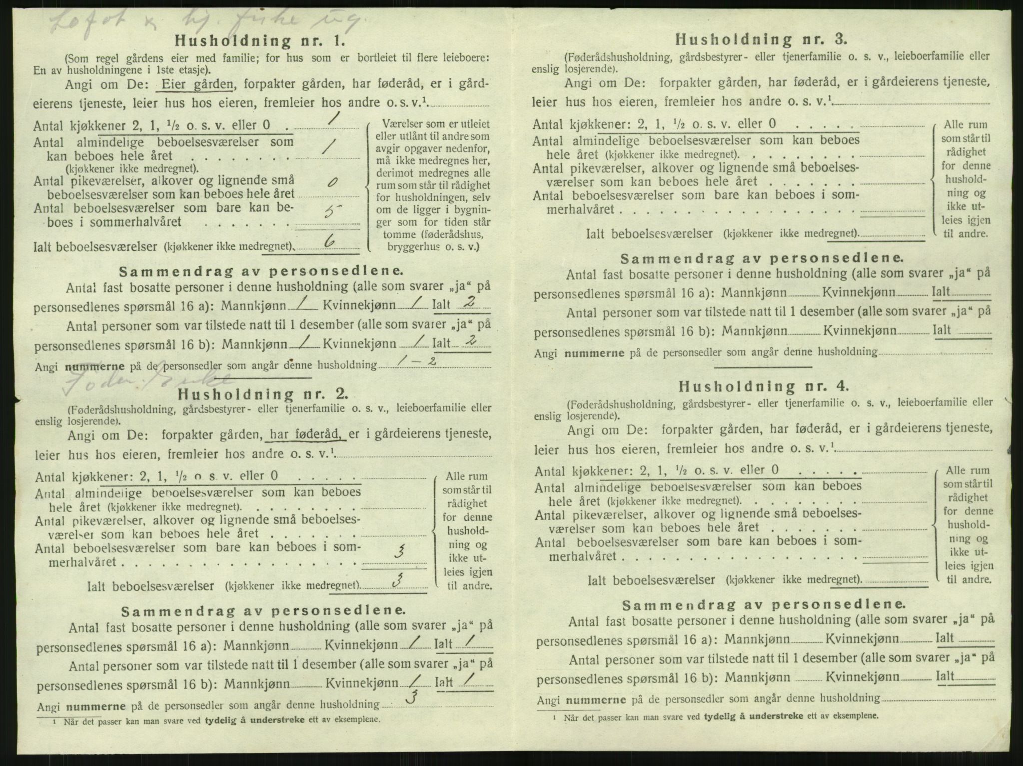 SAT, 1920 census for Rødøy, 1920, p. 965