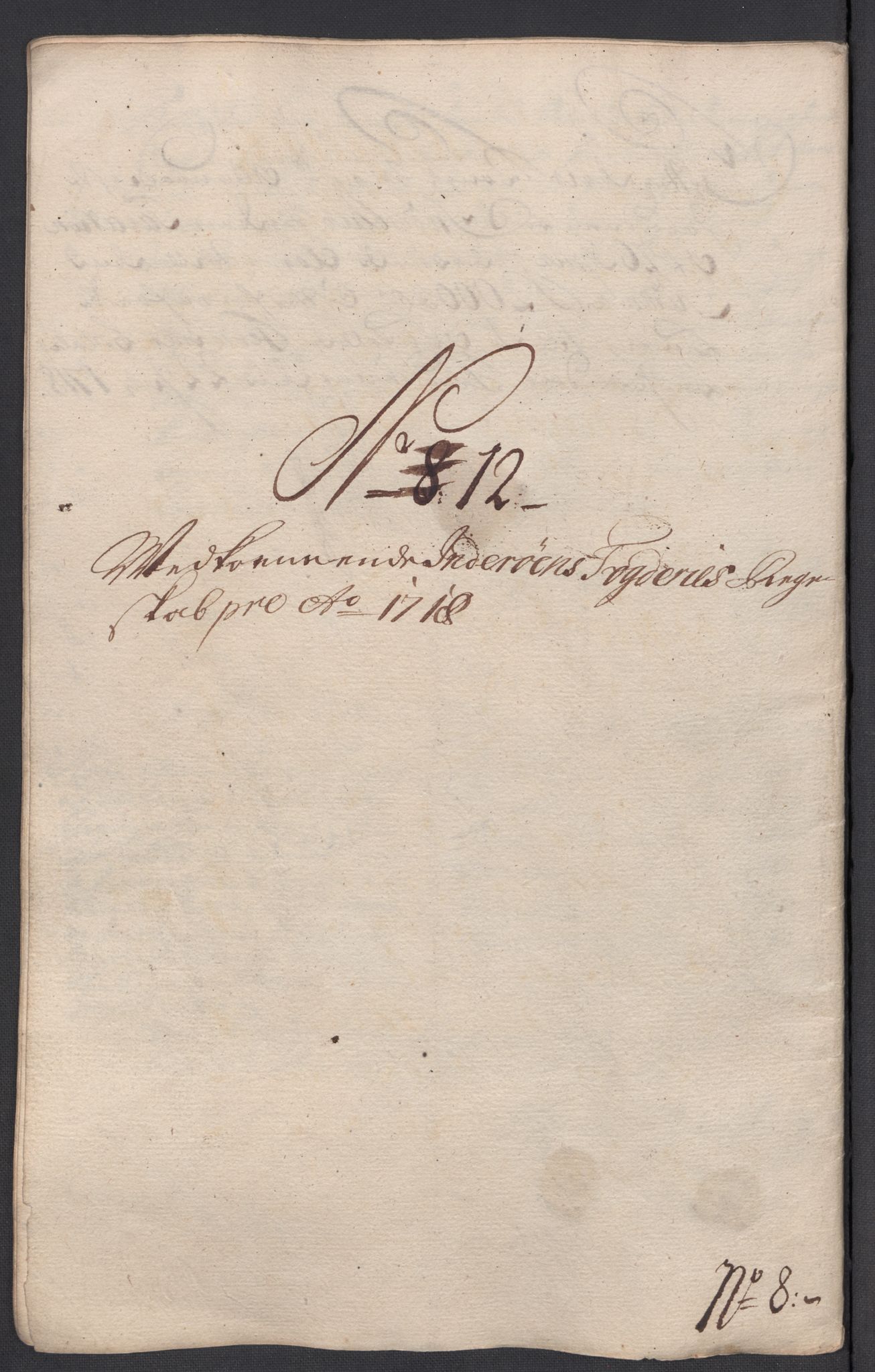 Rentekammeret inntil 1814, Reviderte regnskaper, Fogderegnskap, AV/RA-EA-4092/R63/L4326: Fogderegnskap Inderøy, 1718, p. 166