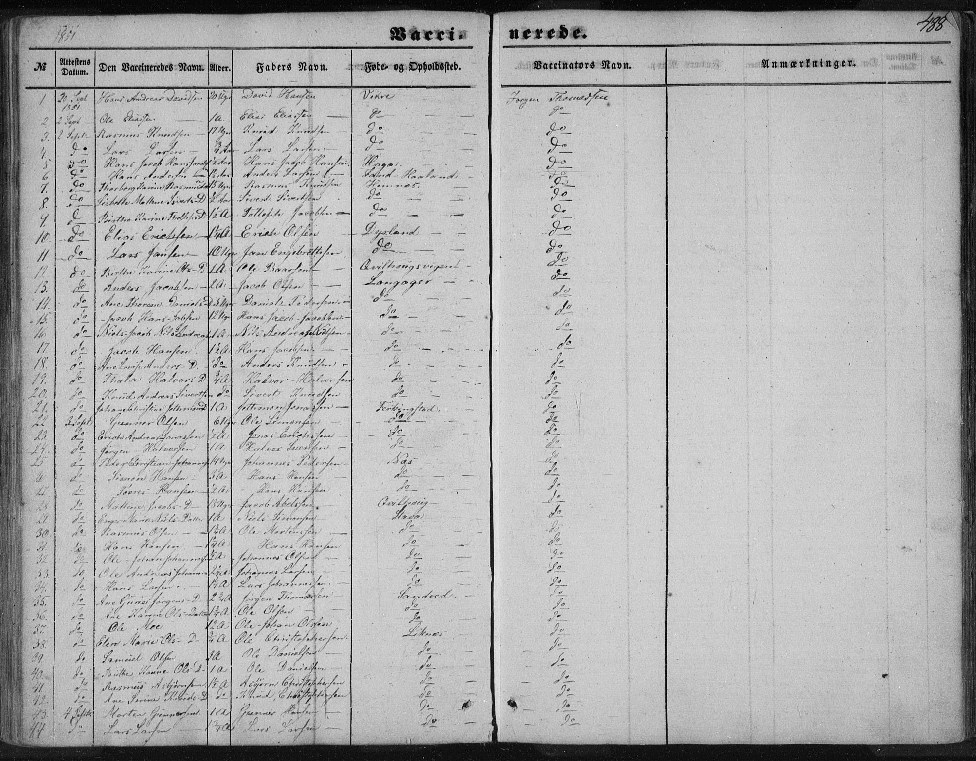 Skudenes sokneprestkontor, AV/SAST-A -101849/H/Ha/Haa/L0005: Parish register (official) no. A 3.2, 1847-1863, p. 488