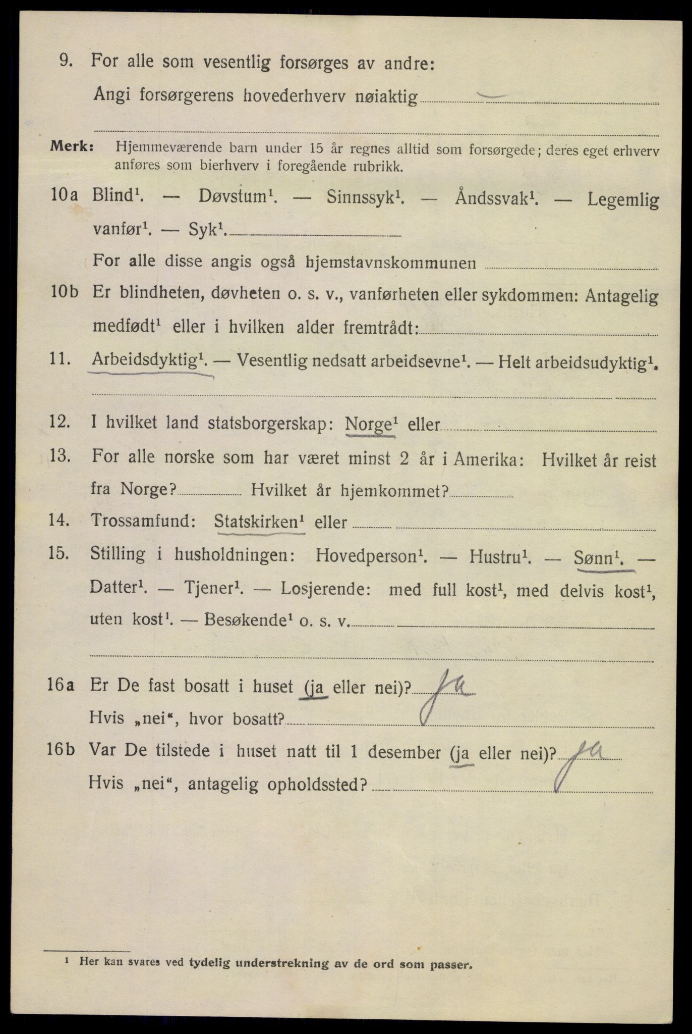 SAKO, 1920 census for Kragerø, 1920, p. 8236