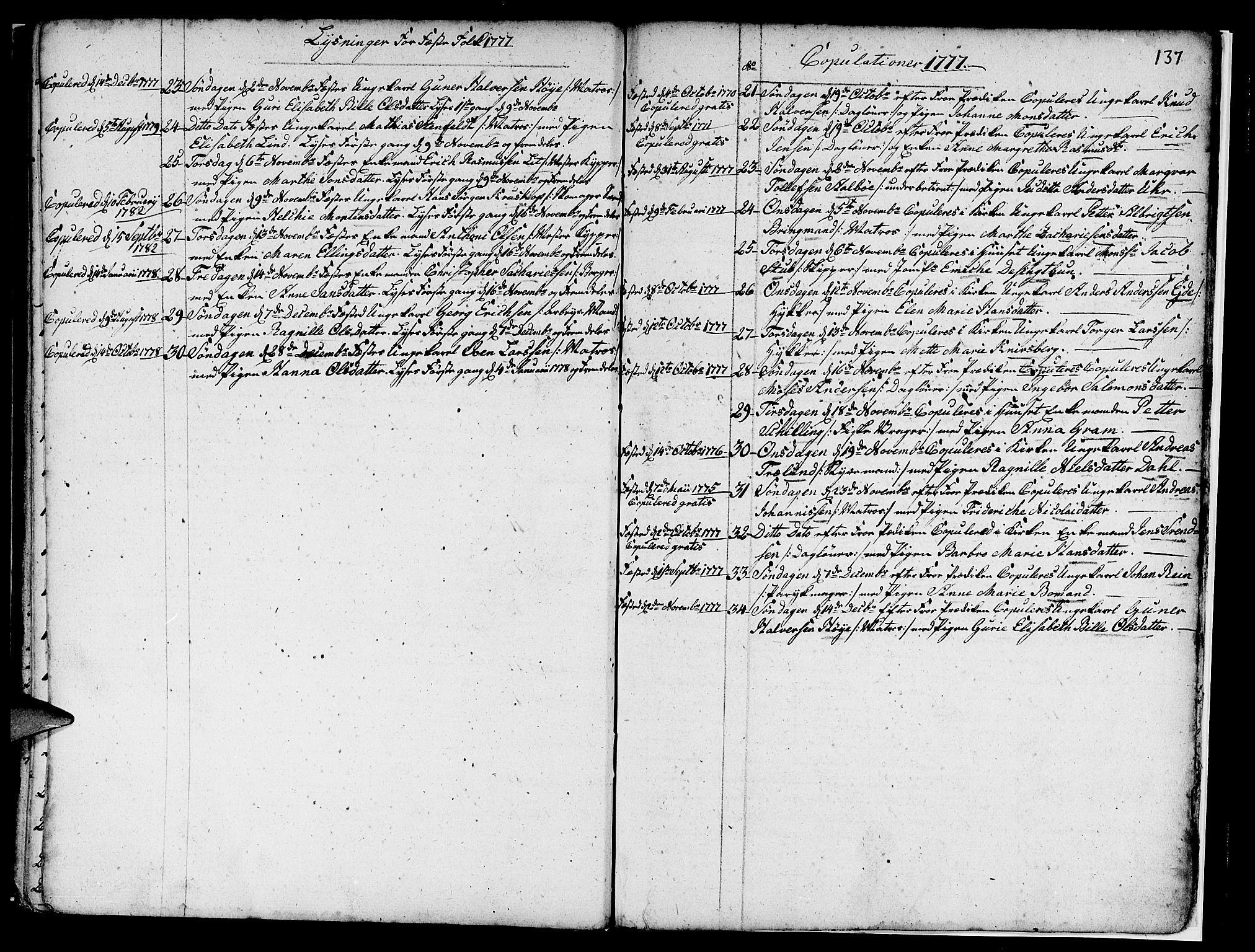 Nykirken Sokneprestembete, SAB/A-77101/H/Haa/L0007: Parish register (official) no. A 7, 1719-1781, p. 137