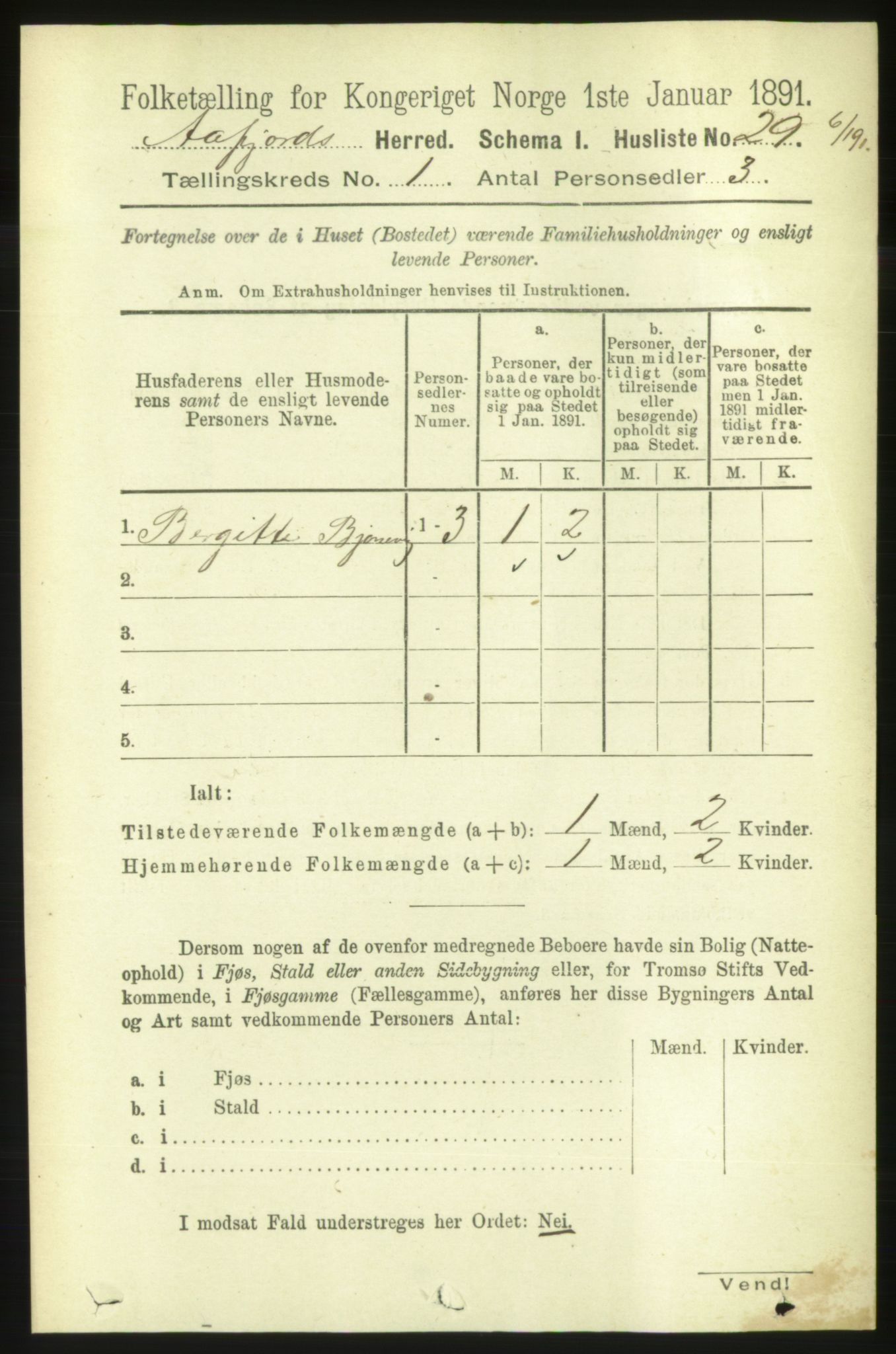 RA, 1891 census for 1630 Åfjord, 1891, p. 65