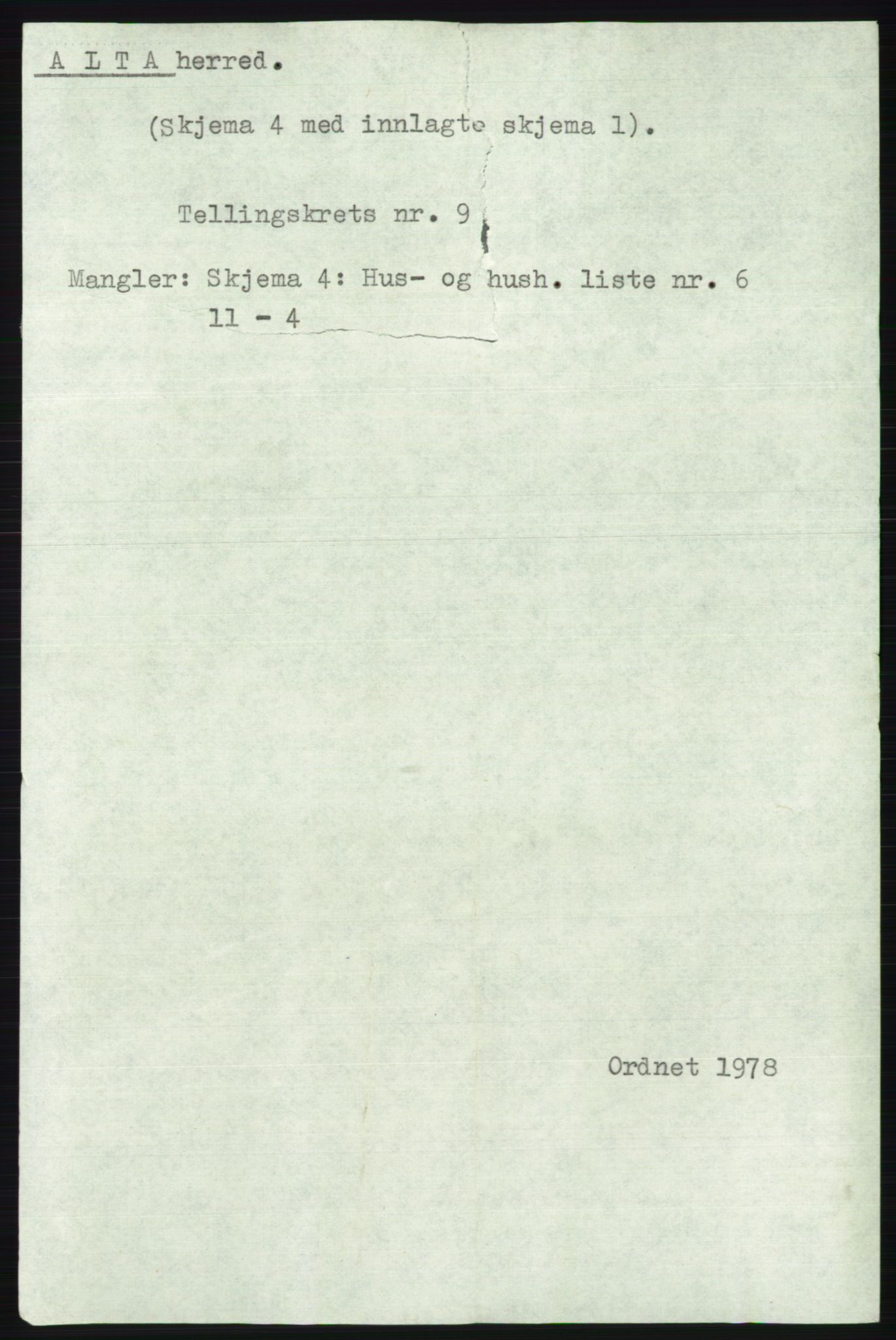 SATØ, 1920 census for Alta, 1920, p. 6590