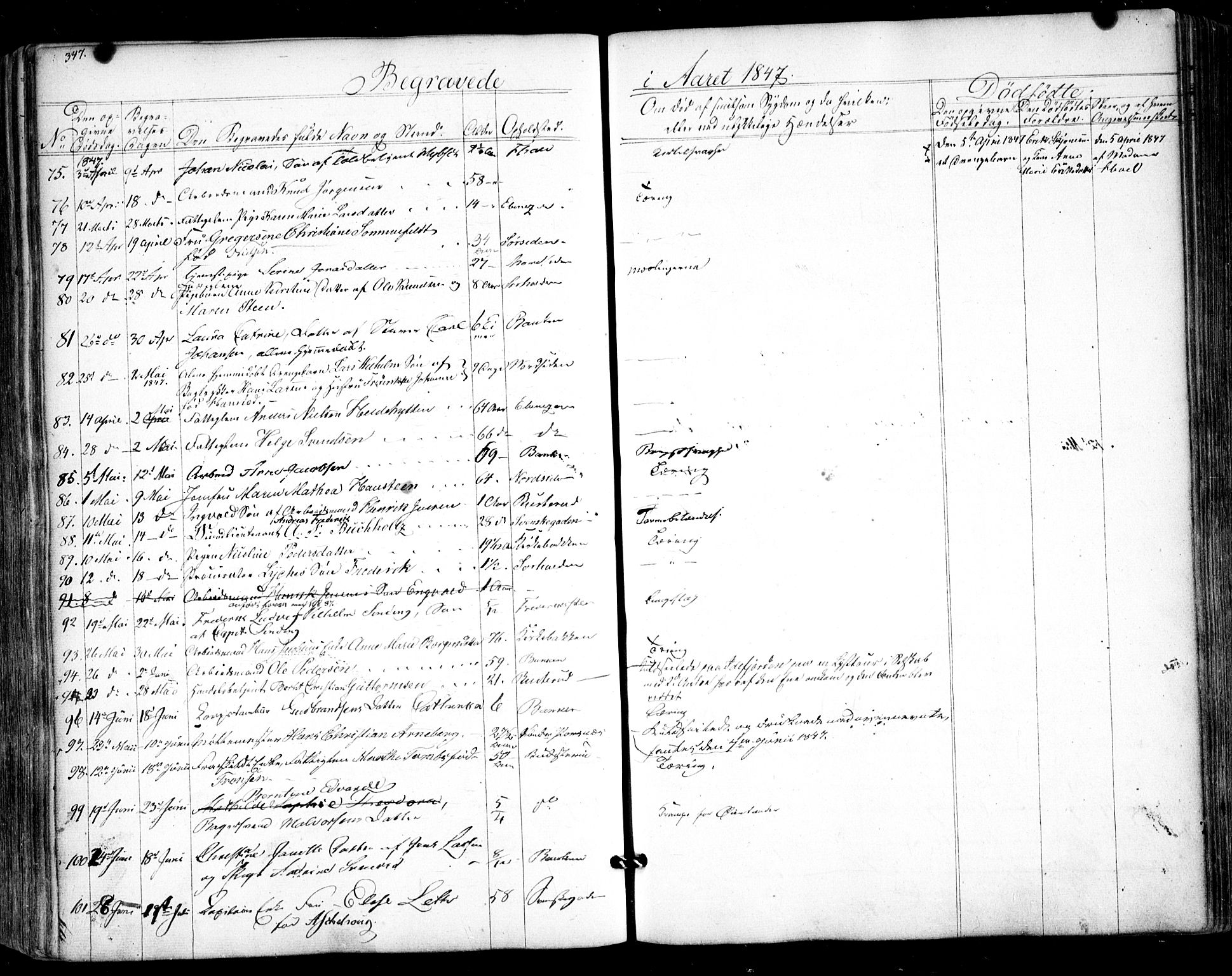 Halden prestekontor Kirkebøker, AV/SAO-A-10909/F/Fa/L0006: Parish register (official) no. I 6, 1845-1856, p. 347