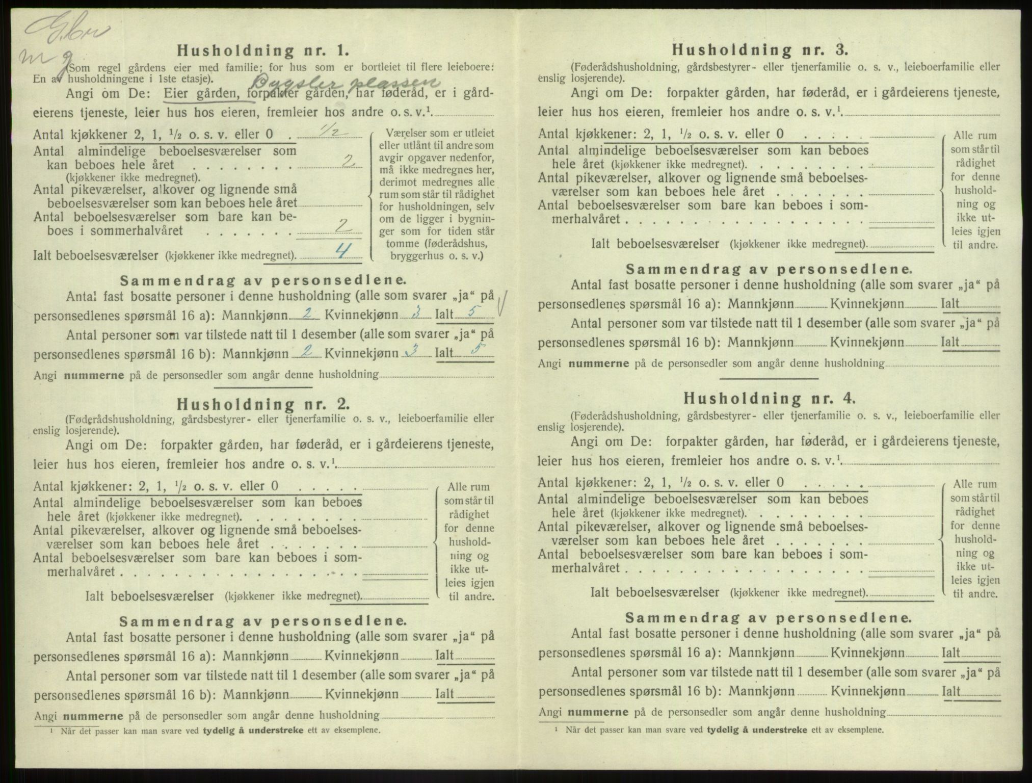 SAB, 1920 census for Fjaler, 1920, p. 368