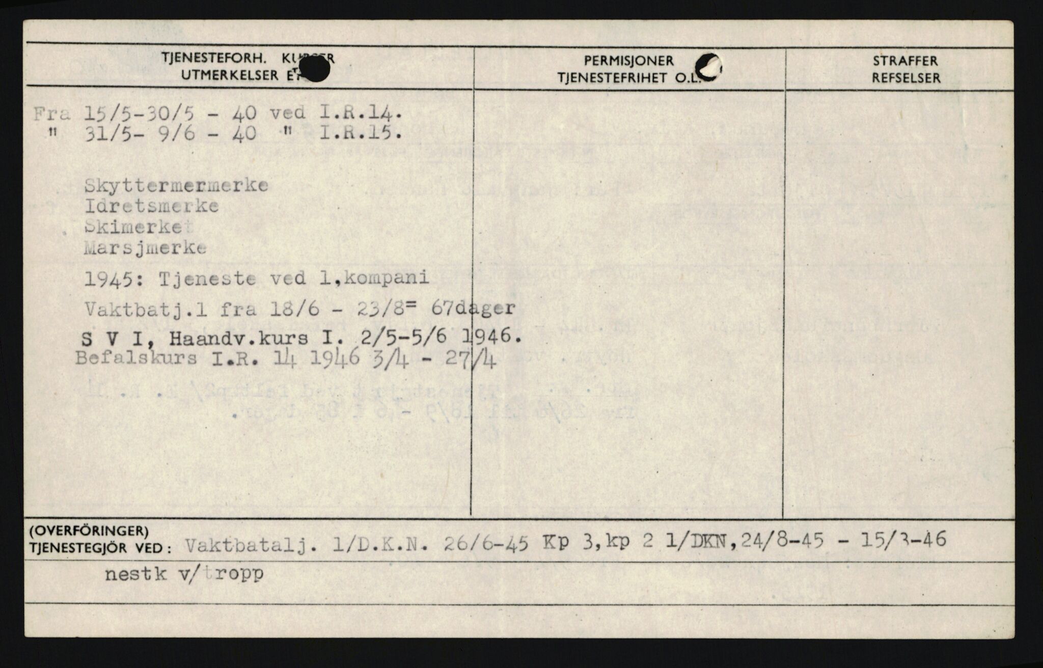 Forsvaret, Sør-Hålogaland landforsvar, AV/RA-RAFA-2552/P/Pa/L0303: Personellmapper for slettet personell, yrkesbefal og vernepliktig befal, født 1917-1920, 1936-1980, p. 350