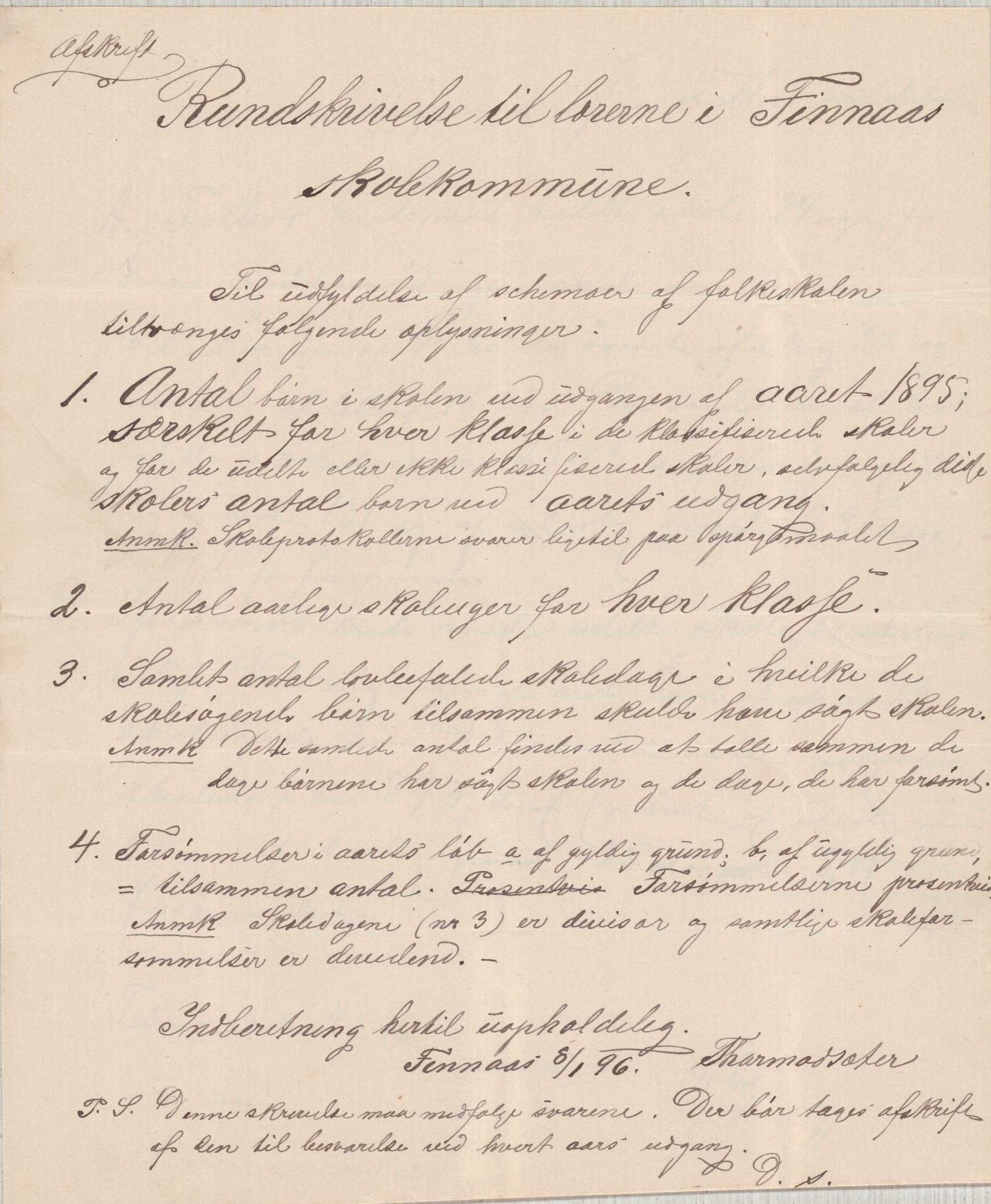 Finnaas kommune. Skulestyret, IKAH/1218a-211/D/Da/L0001/0004: Kronologisk ordna korrespondanse / Kronologisk ordna korrespondanse , 1894-1896, p. 183