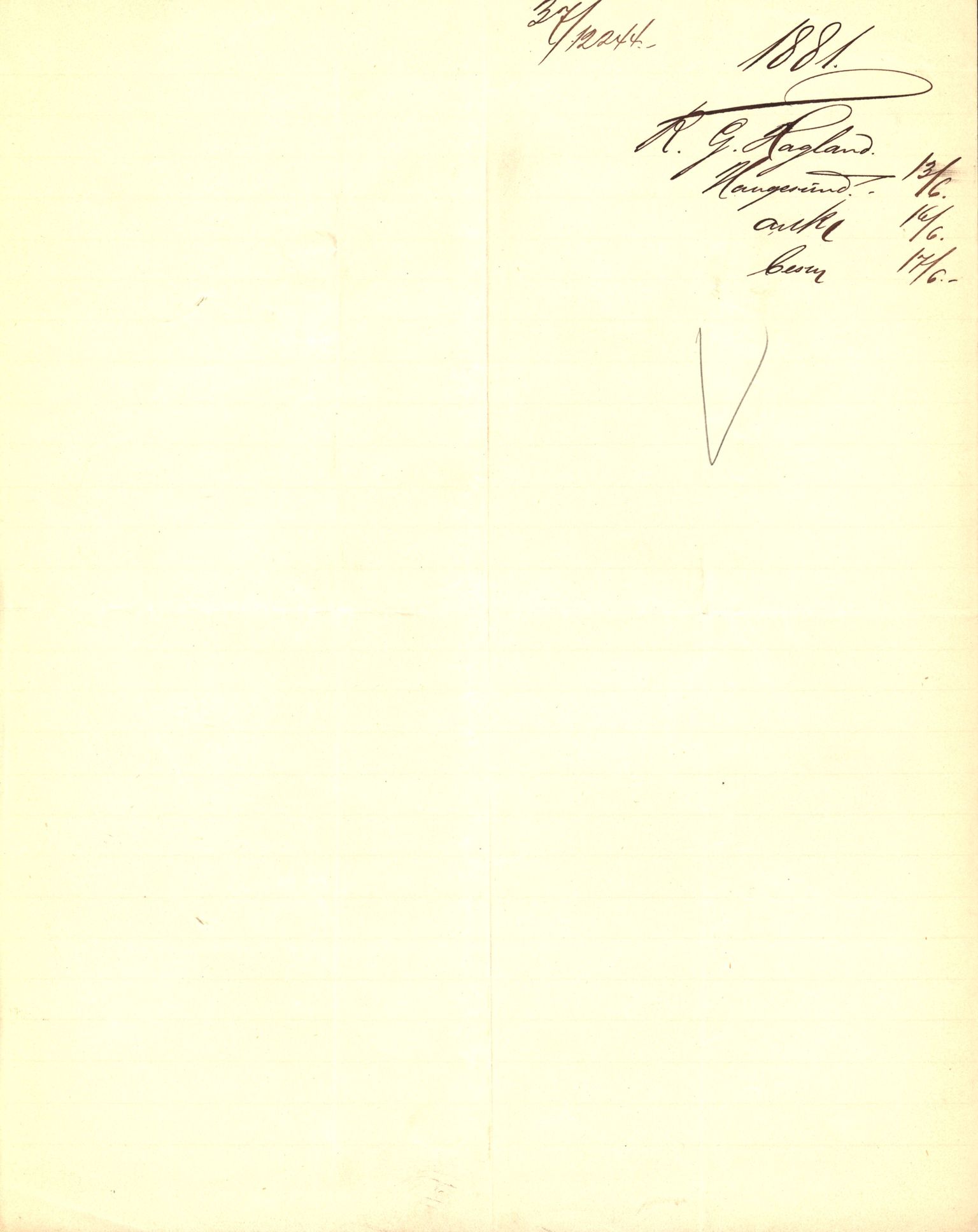 Pa 63 - Østlandske skibsassuranceforening, VEMU/A-1079/G/Ga/L0014/0003: Havaridokumenter / Helene, Joanchas, Kong Oskar af Sandefjord, Kong Oscar af Haugesund, 1881, p. 37