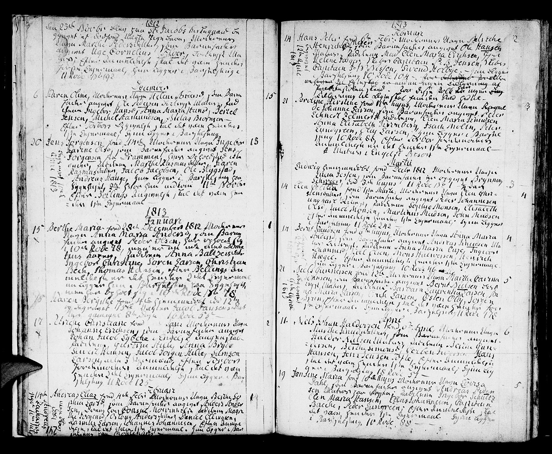 Domkirken sokneprestembete, SAB/A-74801/H/Haa/L0005: Parish register (official) no. A 5, 1808-1820, p. 240-241