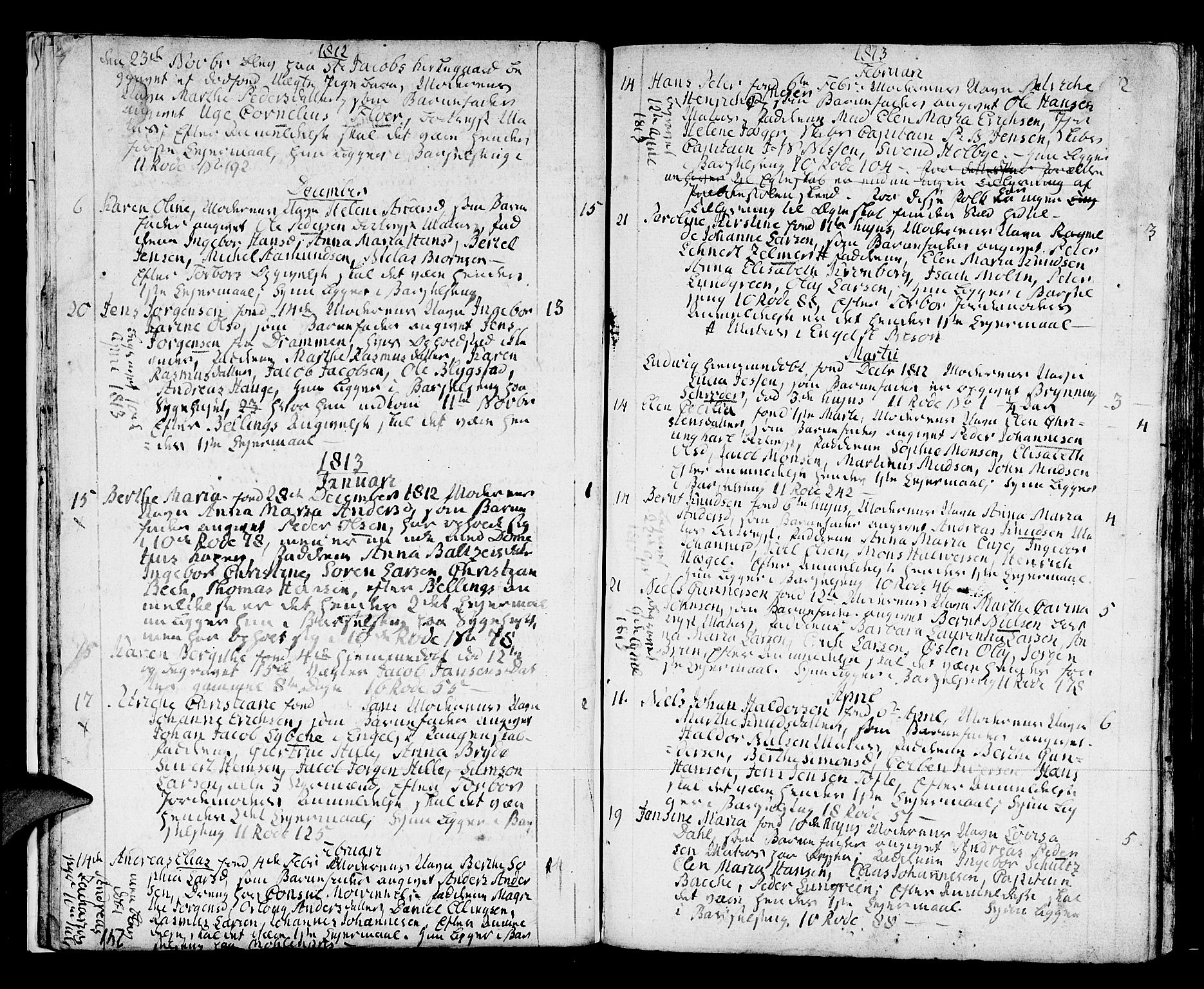 Domkirken sokneprestembete, AV/SAB-A-74801/H/Haa/L0005: Parish register (official) no. A 5, 1808-1820, p. 240-241