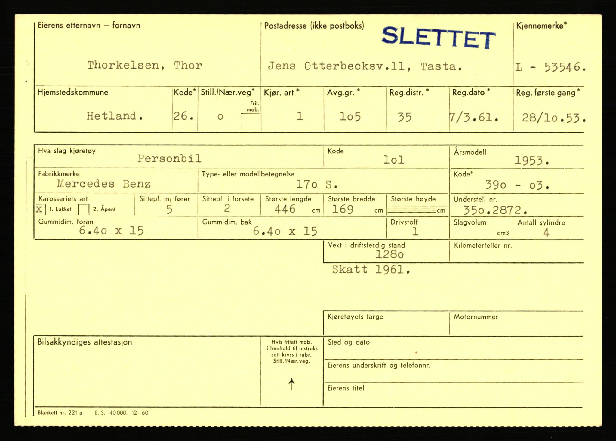 Stavanger trafikkstasjon, AV/SAST-A-101942/0/F/L0053: L-52900 - L-54199, 1930-1971, p. 1627