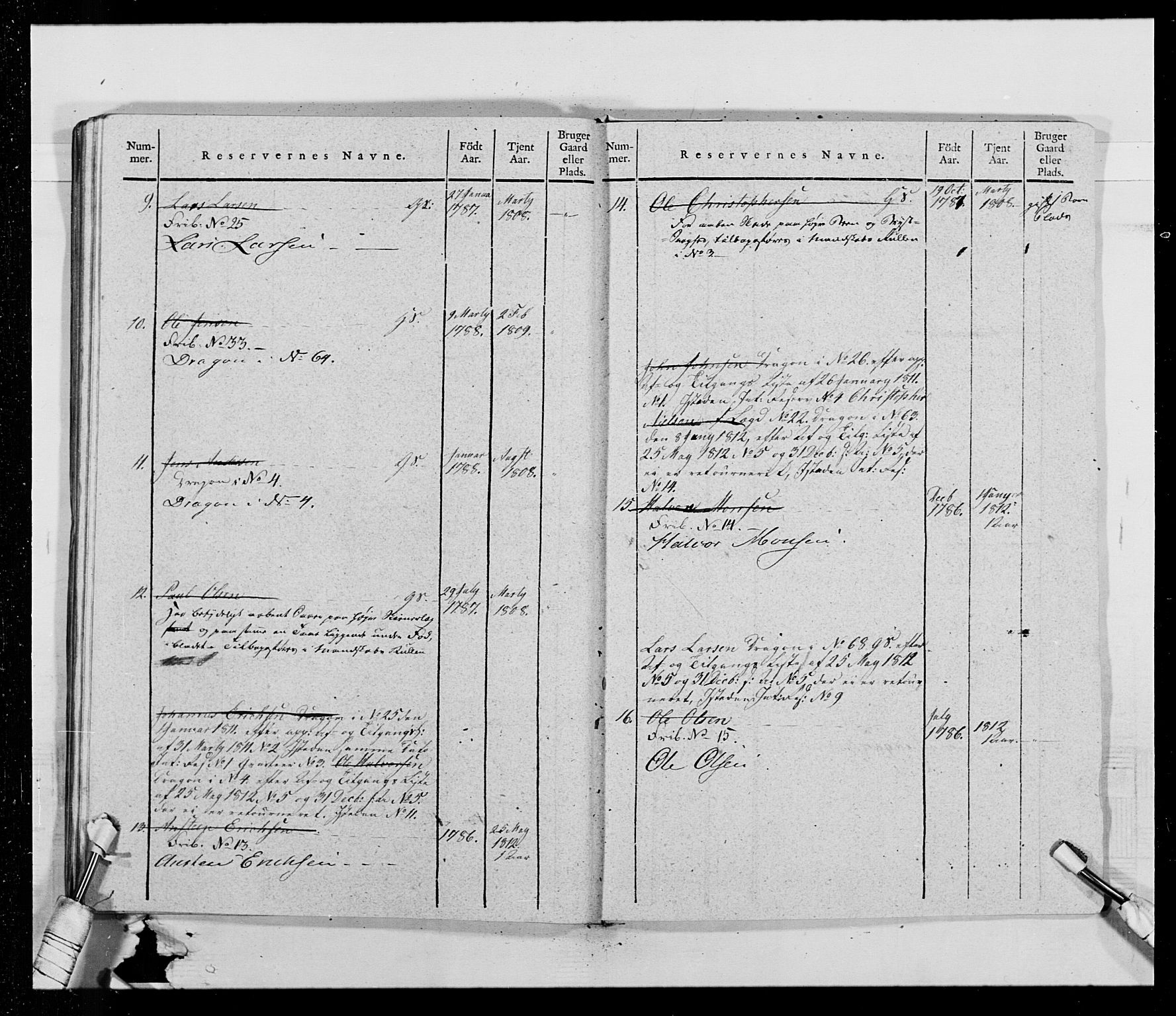 Generalitets- og kommissariatskollegiet, Det kongelige norske kommissariatskollegium, AV/RA-EA-5420/E/Eh/L0014: 3. Sønnafjelske dragonregiment, 1776-1813, p. 362