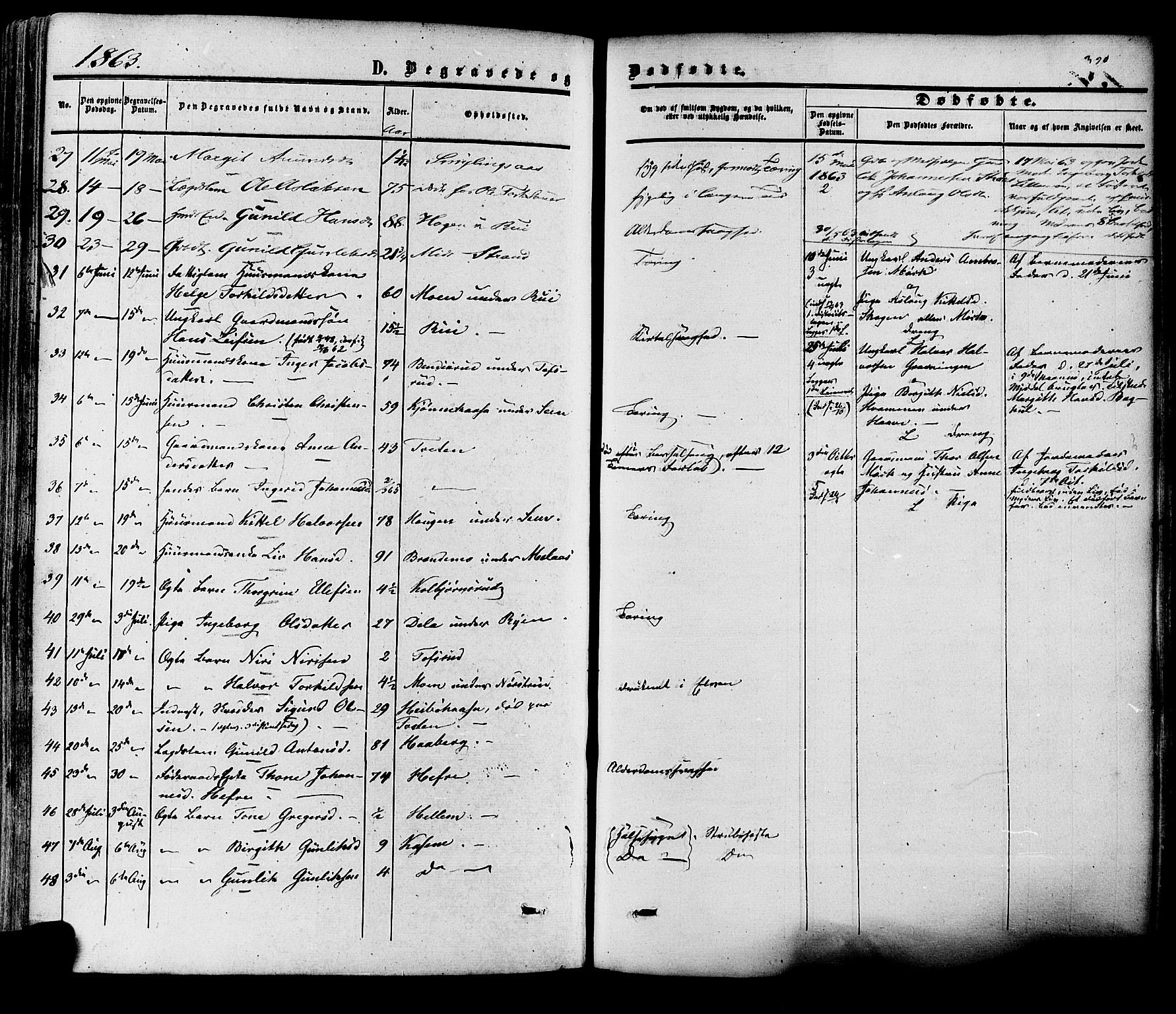 Heddal kirkebøker, SAKO/A-268/F/Fa/L0007: Parish register (official) no. I 7, 1855-1877, p. 390