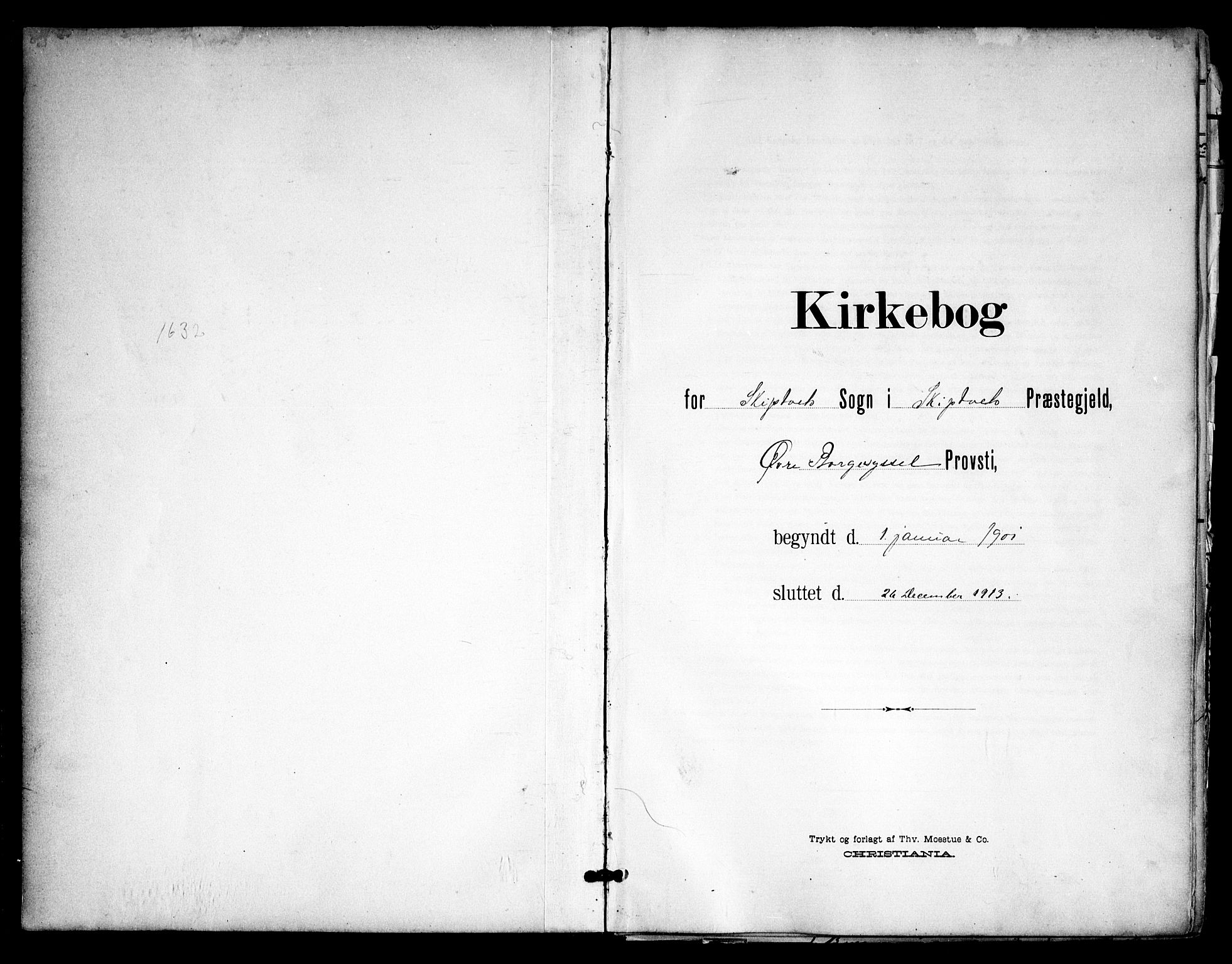 Skiptvet prestekontor Kirkebøker, AV/SAO-A-20009/F/Fa/L0011: Parish register (official) no. 11, 1901-1913