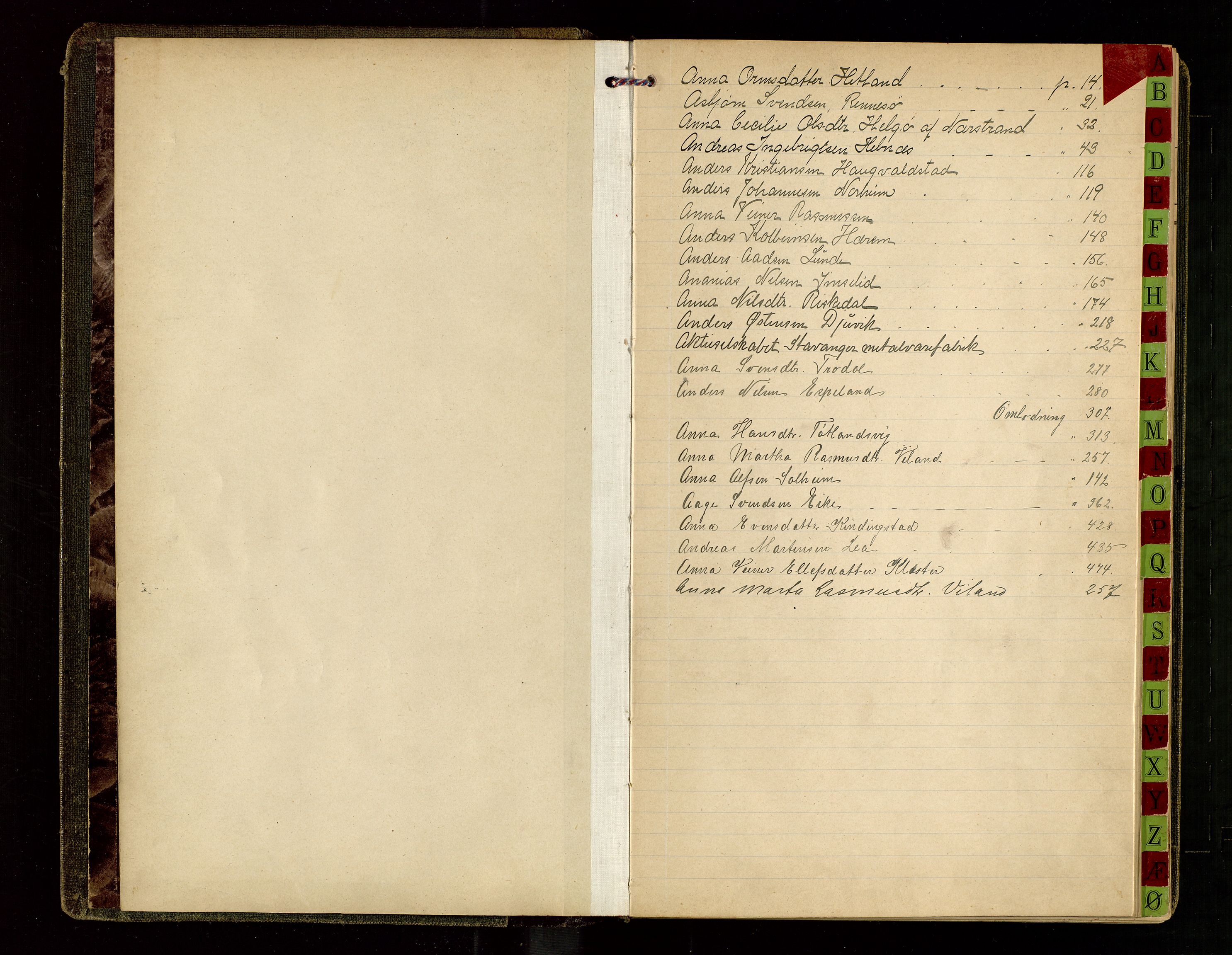 Ryfylke tingrett, AV/SAST-A-100055/001/IV/IVG/L0001: Skifteutlodningsprotokoll Med register, 1899-1903