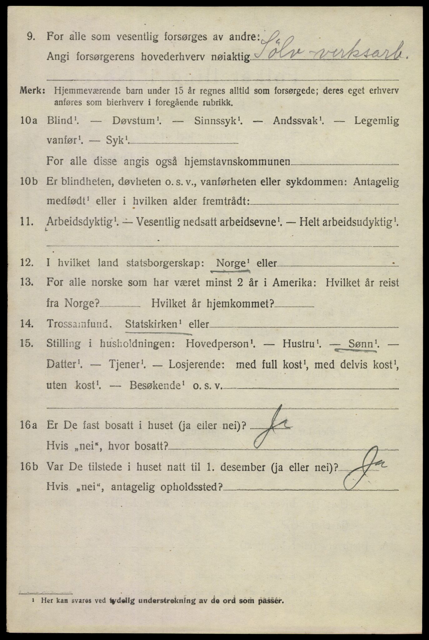 SAKO, 1920 census for Ytre Sandsvær, 1920, p. 1737