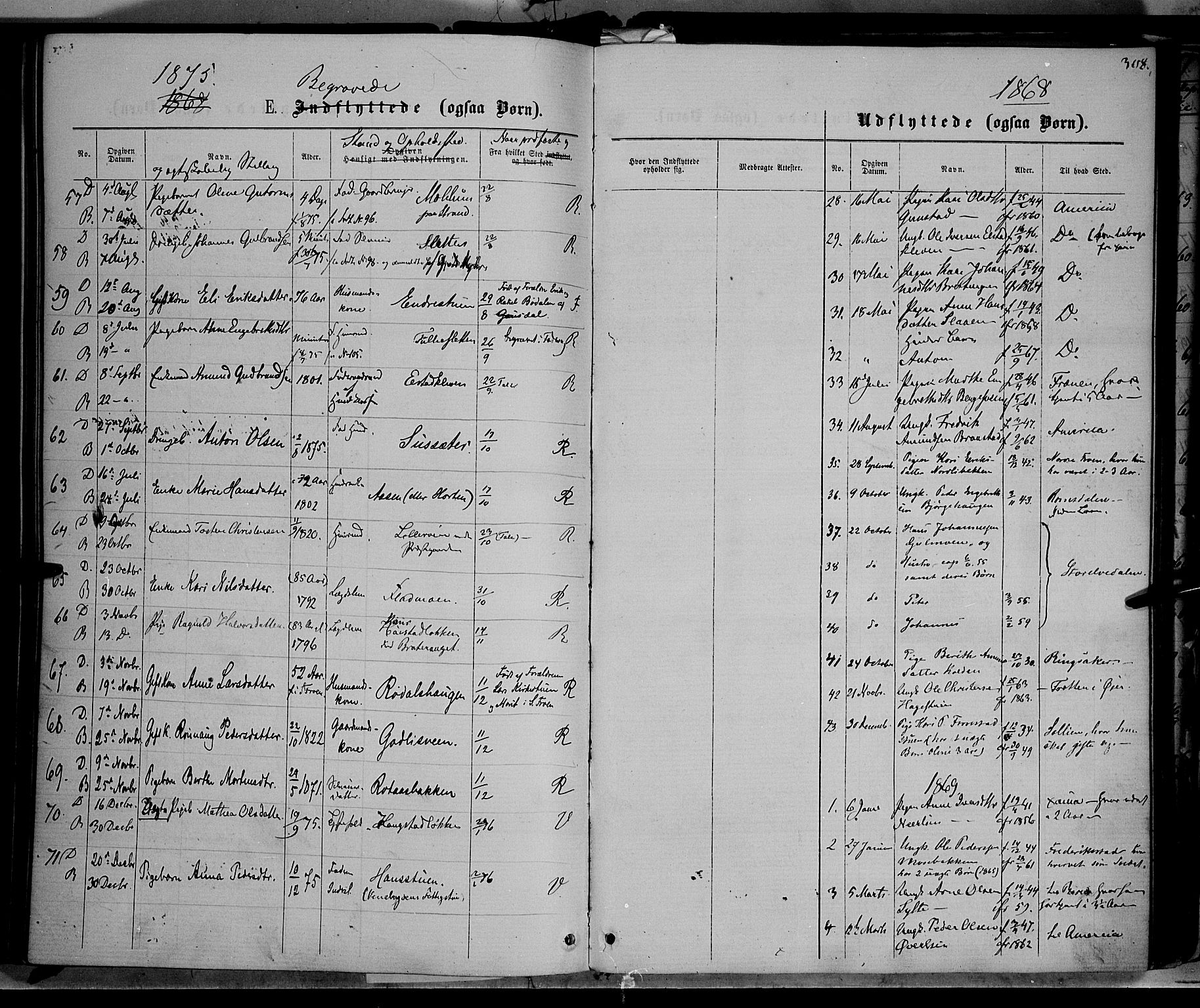 Ringebu prestekontor, AV/SAH-PREST-082/H/Ha/Haa/L0007: Parish register (official) no. 7, 1860-1877, p. 308
