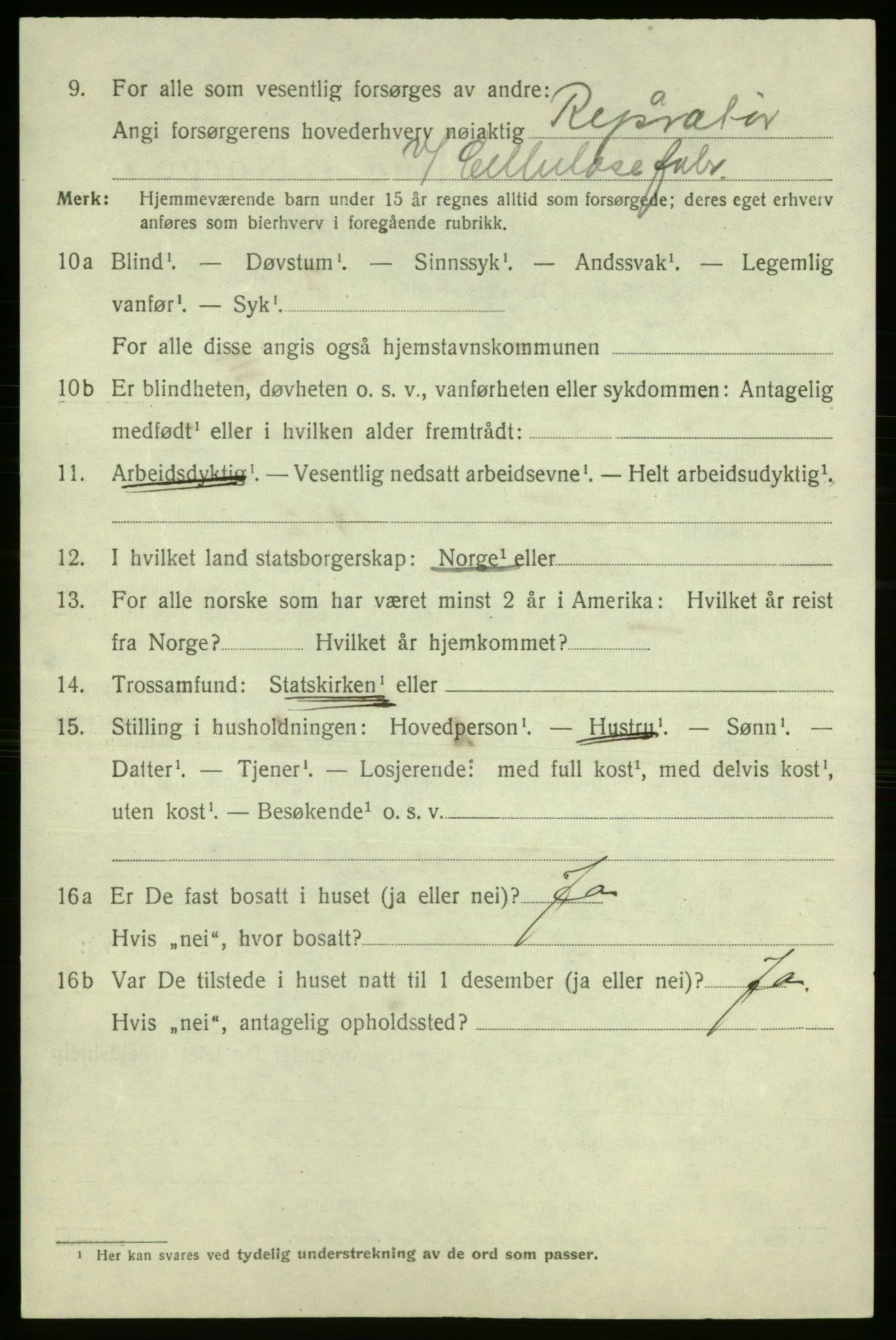 SAO, 1920 census for Fredrikshald, 1920, p. 28853