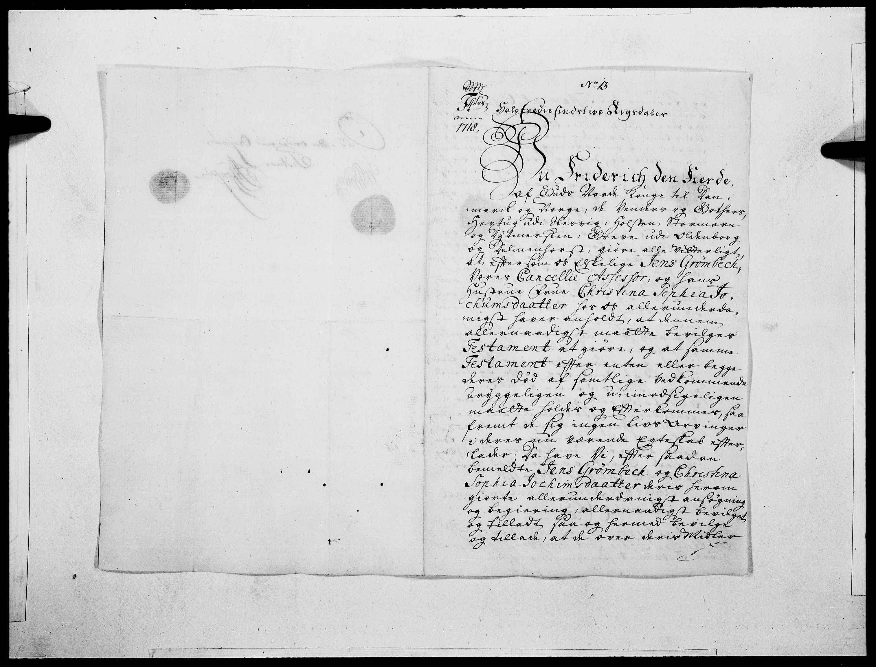 Danske Kanselli 1572-1799, AV/RA-EA-3023/F/Fc/Fcc/Fcca/L0115: Norske innlegg 1572-1799, 1734, p. 490