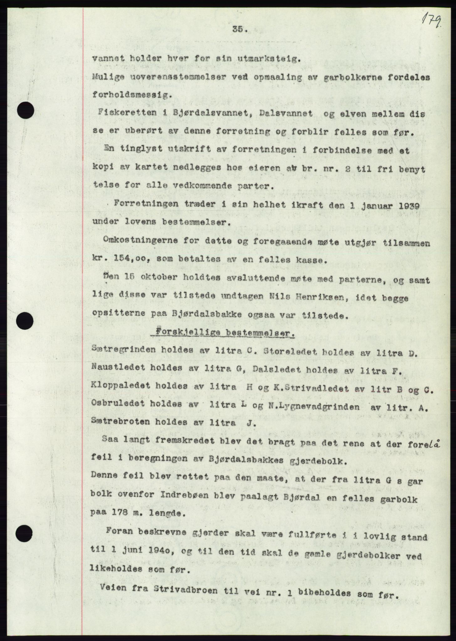 Søre Sunnmøre sorenskriveri, AV/SAT-A-4122/1/2/2C/L0067: Mortgage book no. 61, 1938-1939, Diary no: : 149/1939