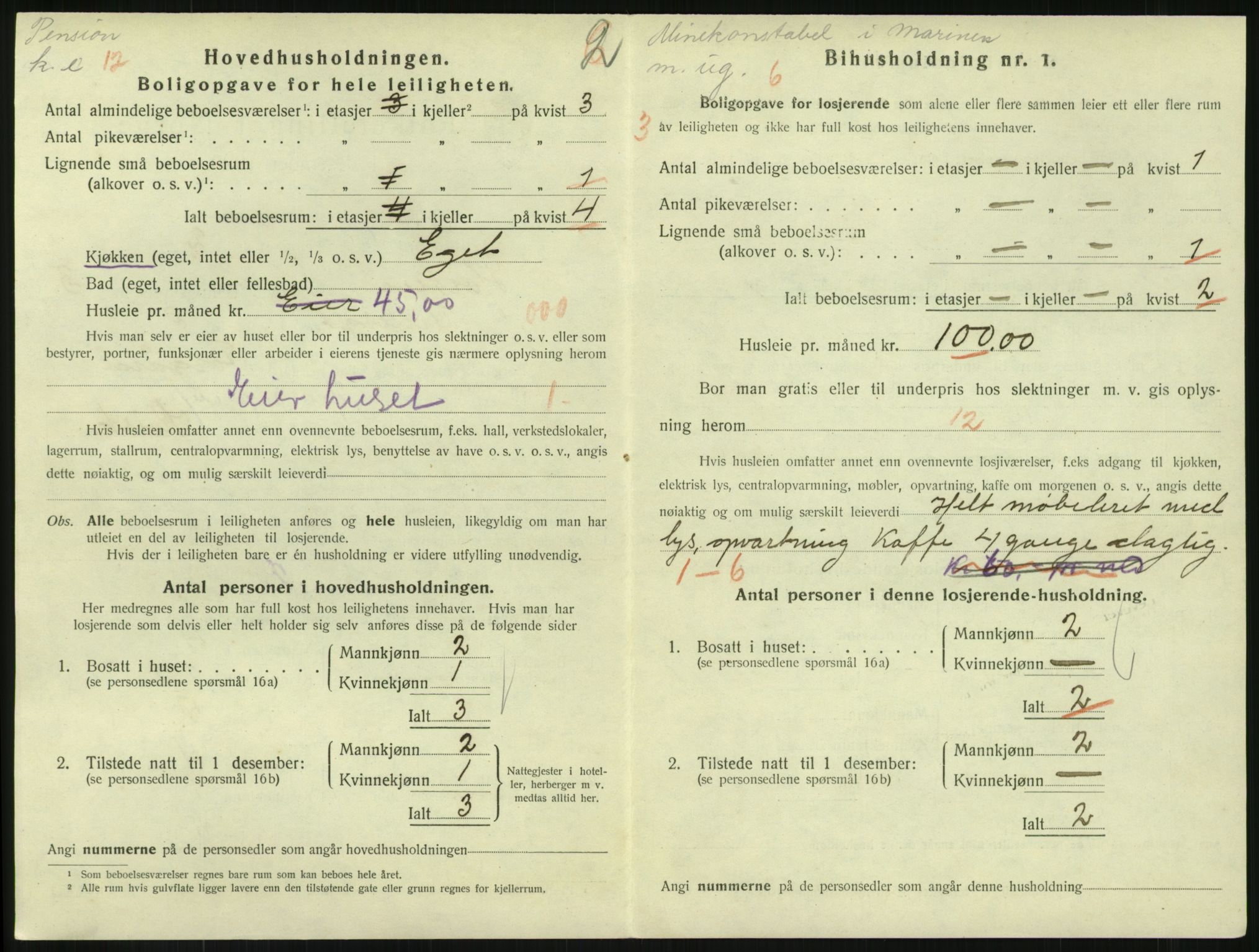 SAKO, 1920 census for Horten, 1920, p. 4630