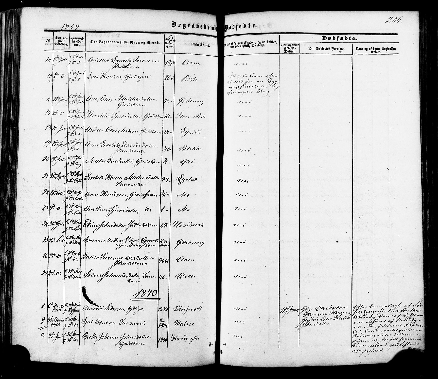 Ministerialprotokoller, klokkerbøker og fødselsregistre - Møre og Romsdal, SAT/A-1454/513/L0175: Parish register (official) no. 513A02, 1856-1877, p. 206