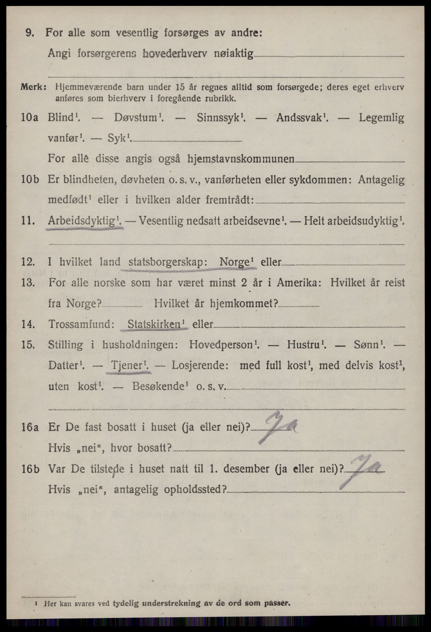 SAT, 1920 census for Haram, 1920, p. 2254