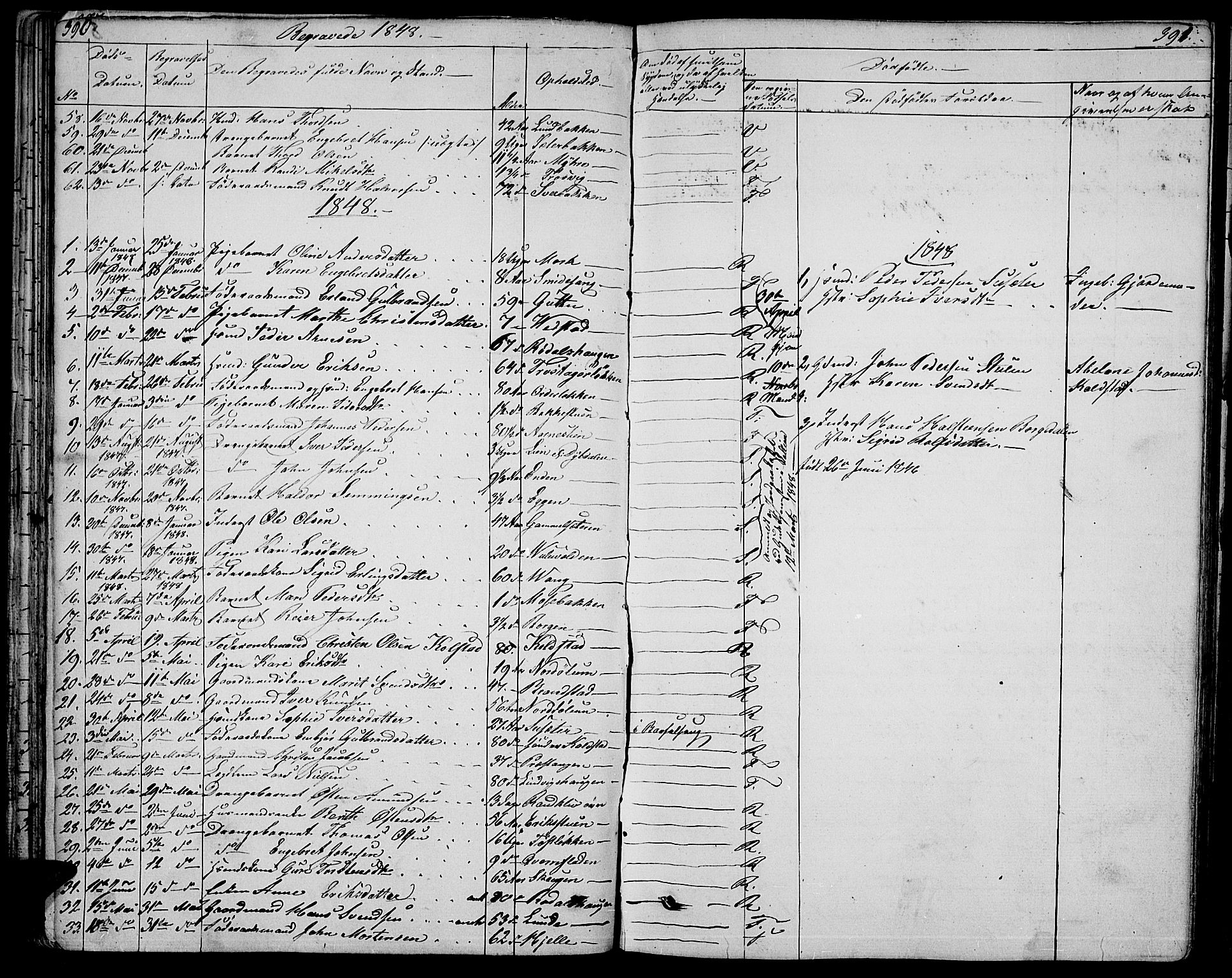Ringebu prestekontor, SAH/PREST-082/H/Ha/Hab/L0002: Parish register (copy) no. 2, 1839-1853, p. 390-391